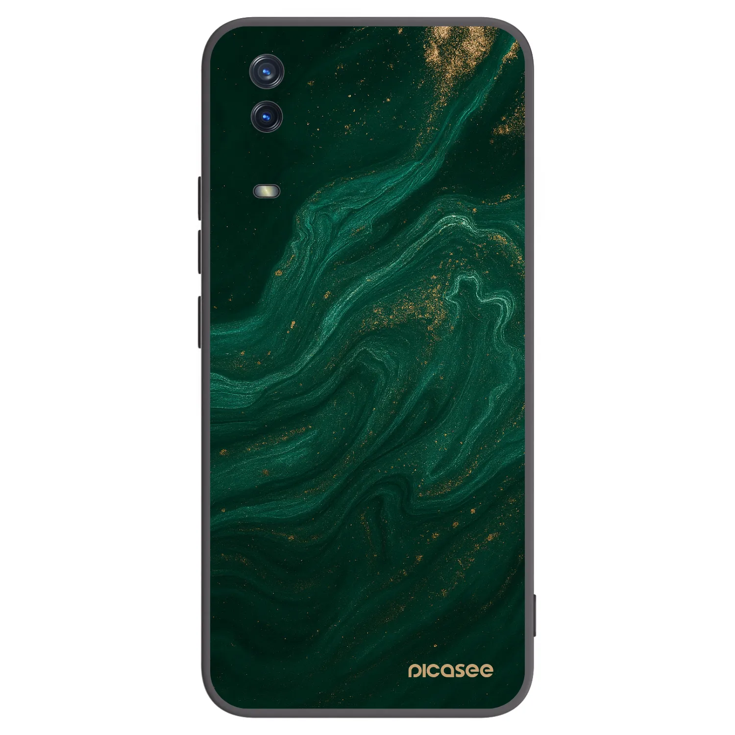 Picasee silikónový čierny obal pre Vivo Y11s - Green