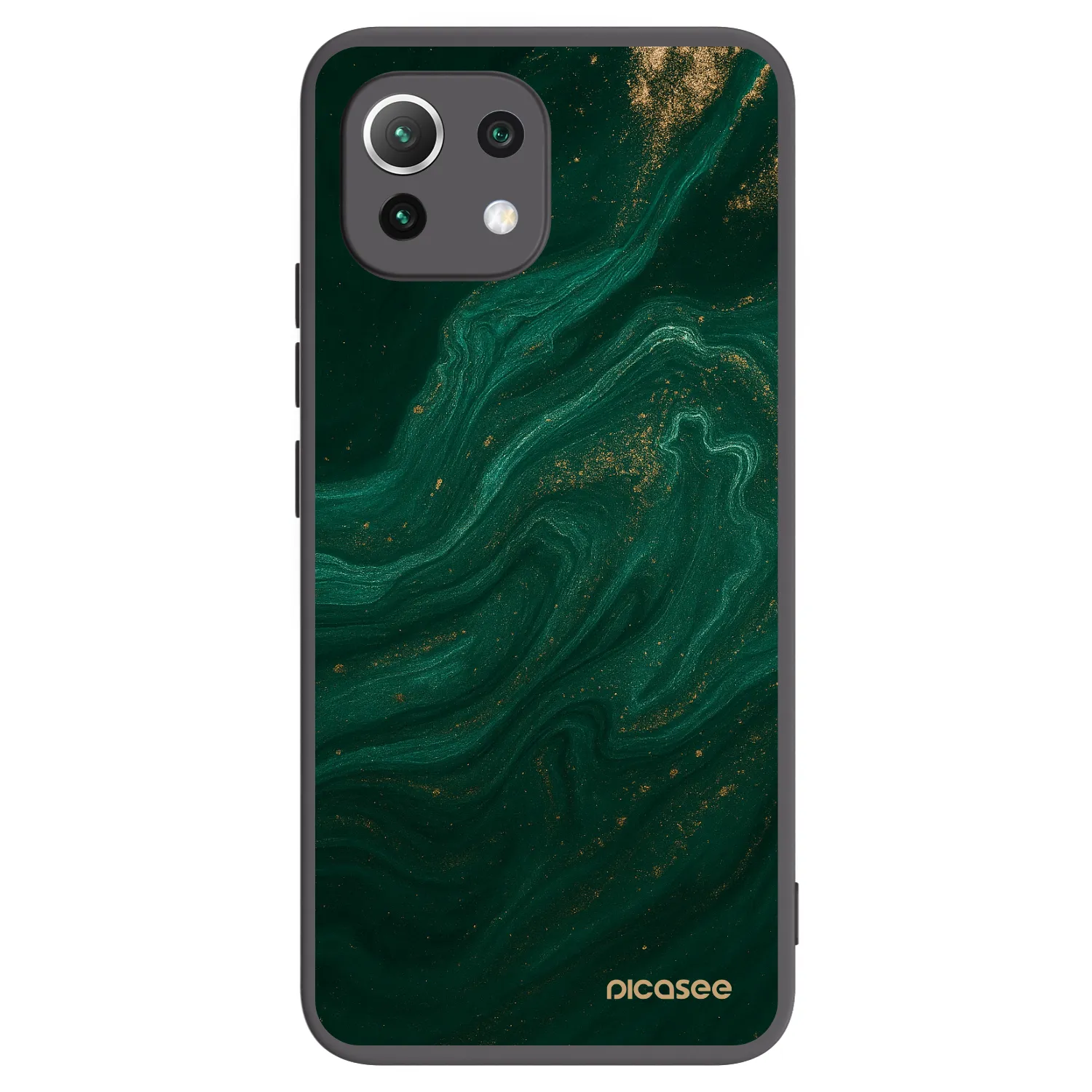 Picasee silikónový čierny obal pre Xiaomi 11 Lite 5G NE - Green