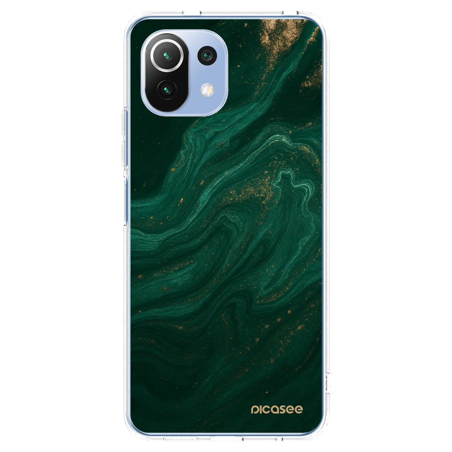 Picasee silikónový prehľadný obal pre Xiaomi 11 Lite 5G NE - Green