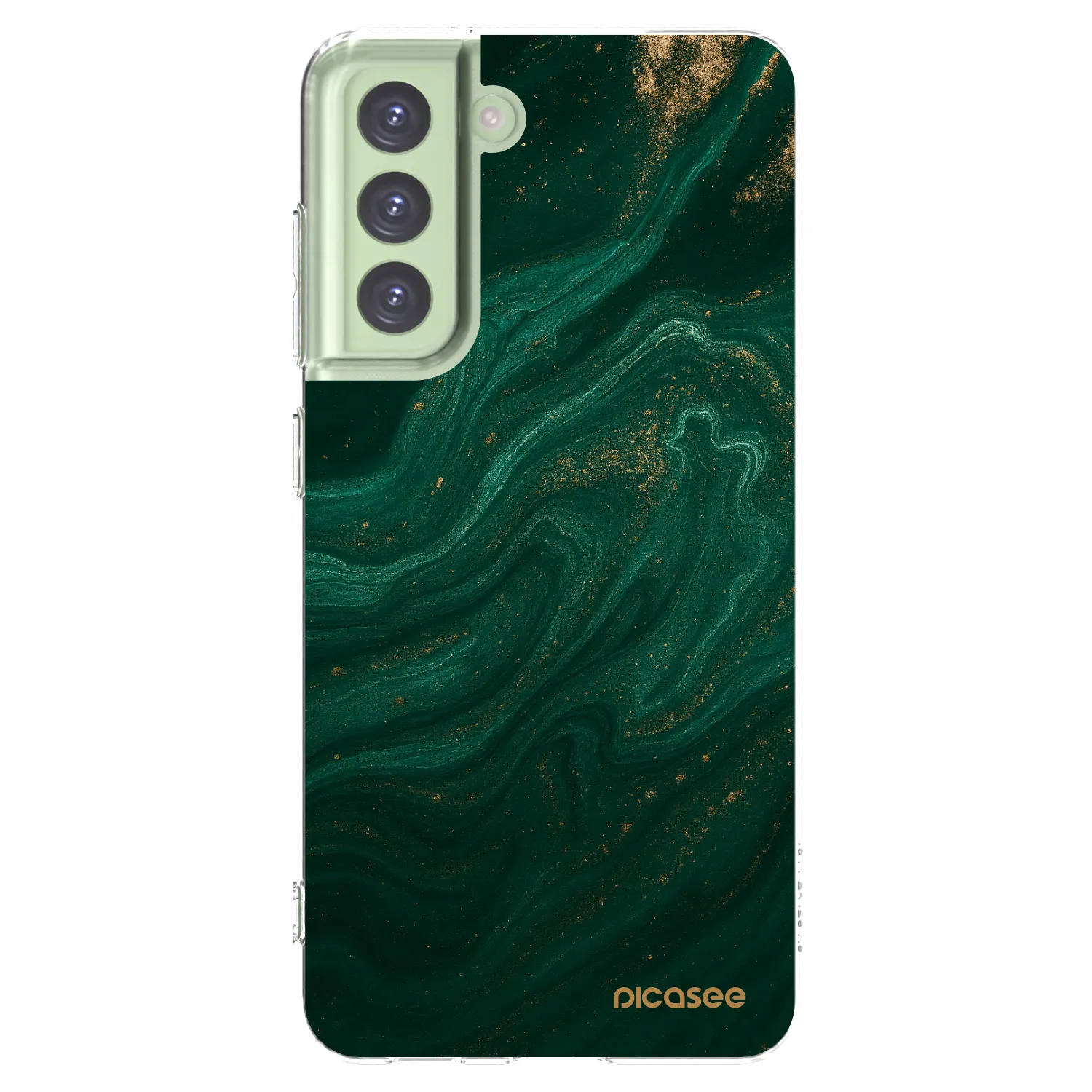 Picasee silikónový prehľadný obal pre Samsung Galaxy S21 FE 5G - Green