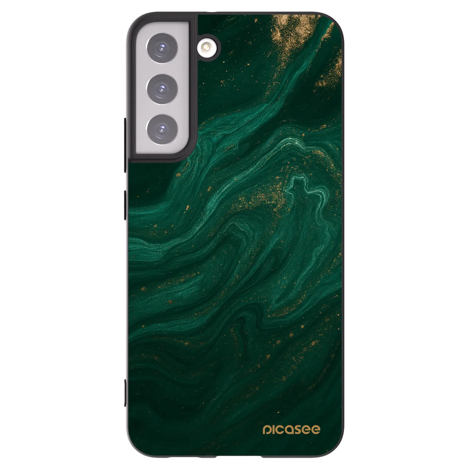 Picasee silikónový čierny obal pre Samsung Galaxy S22+ 5G - Green
