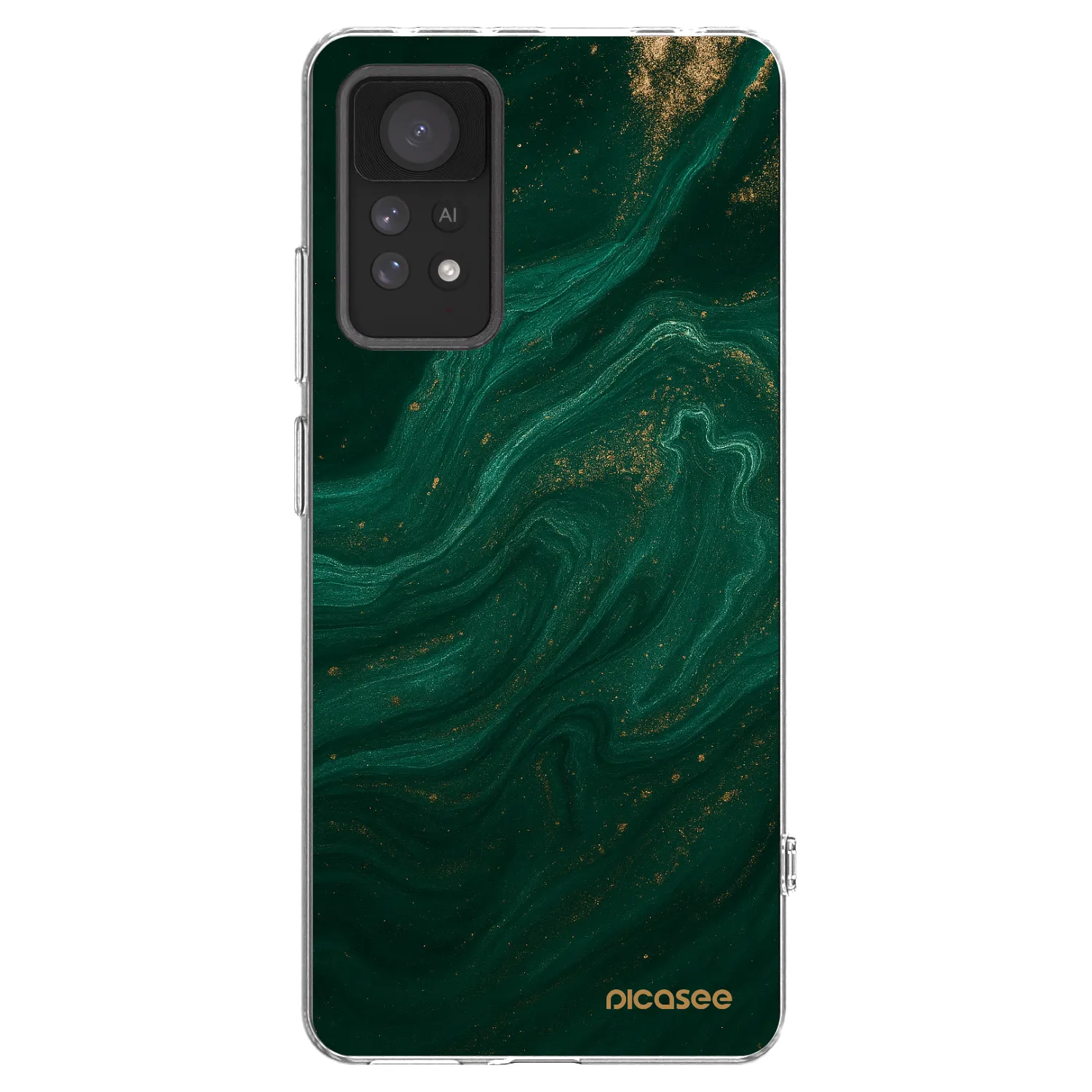 Picasee silikónový prehľadný obal pre Xiaomi Redmi Note 11 Pro 5G - Green