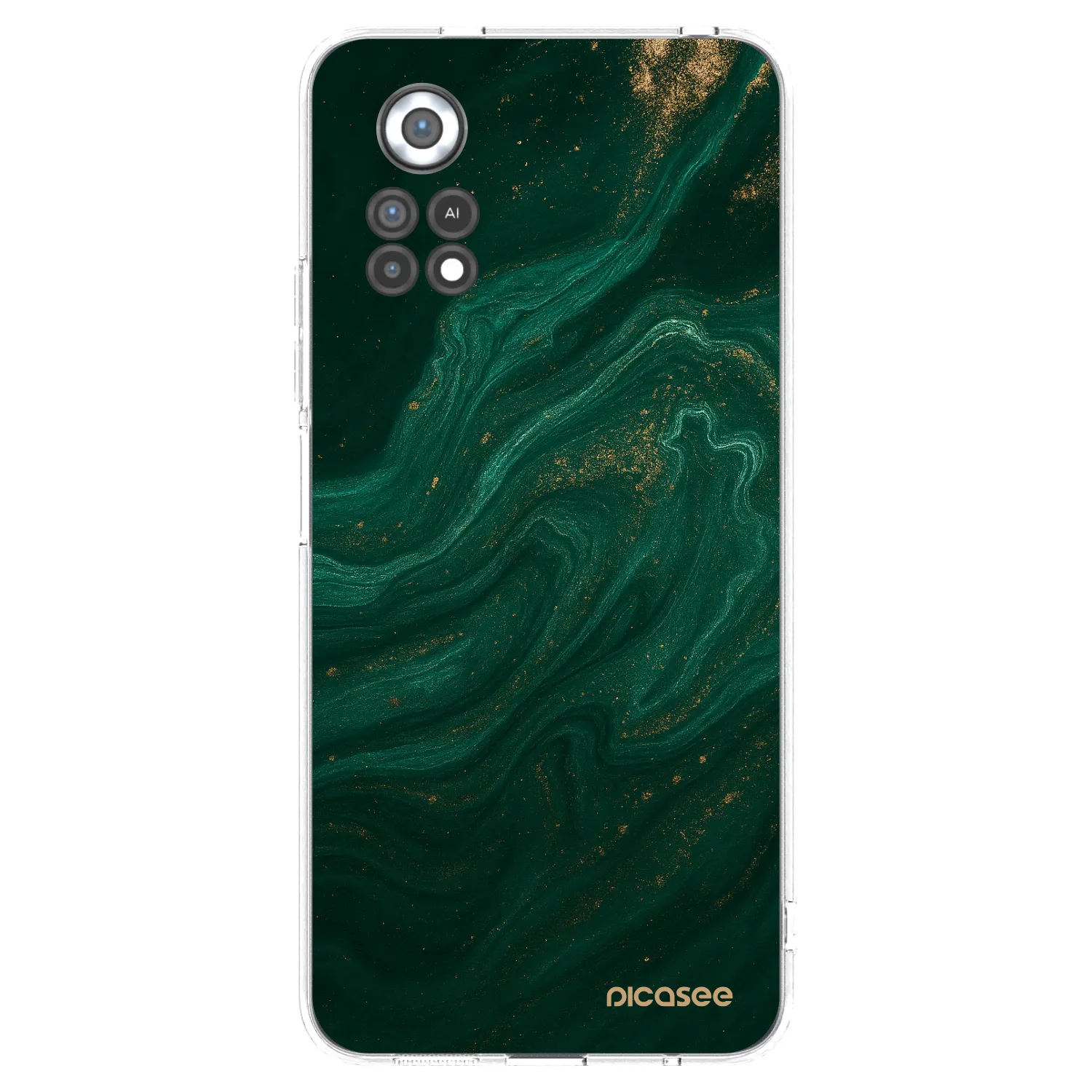Picasee silikónový prehľadný obal pre Xiaomi Poco X4 Pro 5G - Green