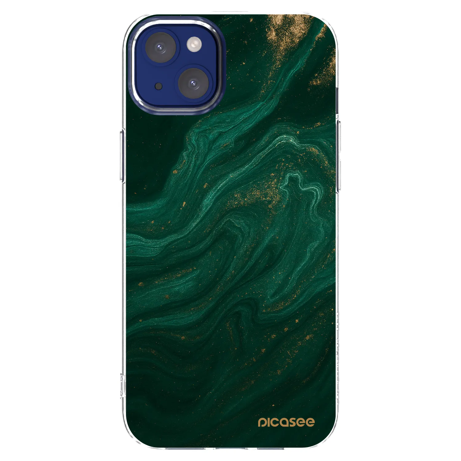 Silikónový prehľadný obal pre Apple iPhone 14 Plus - Green