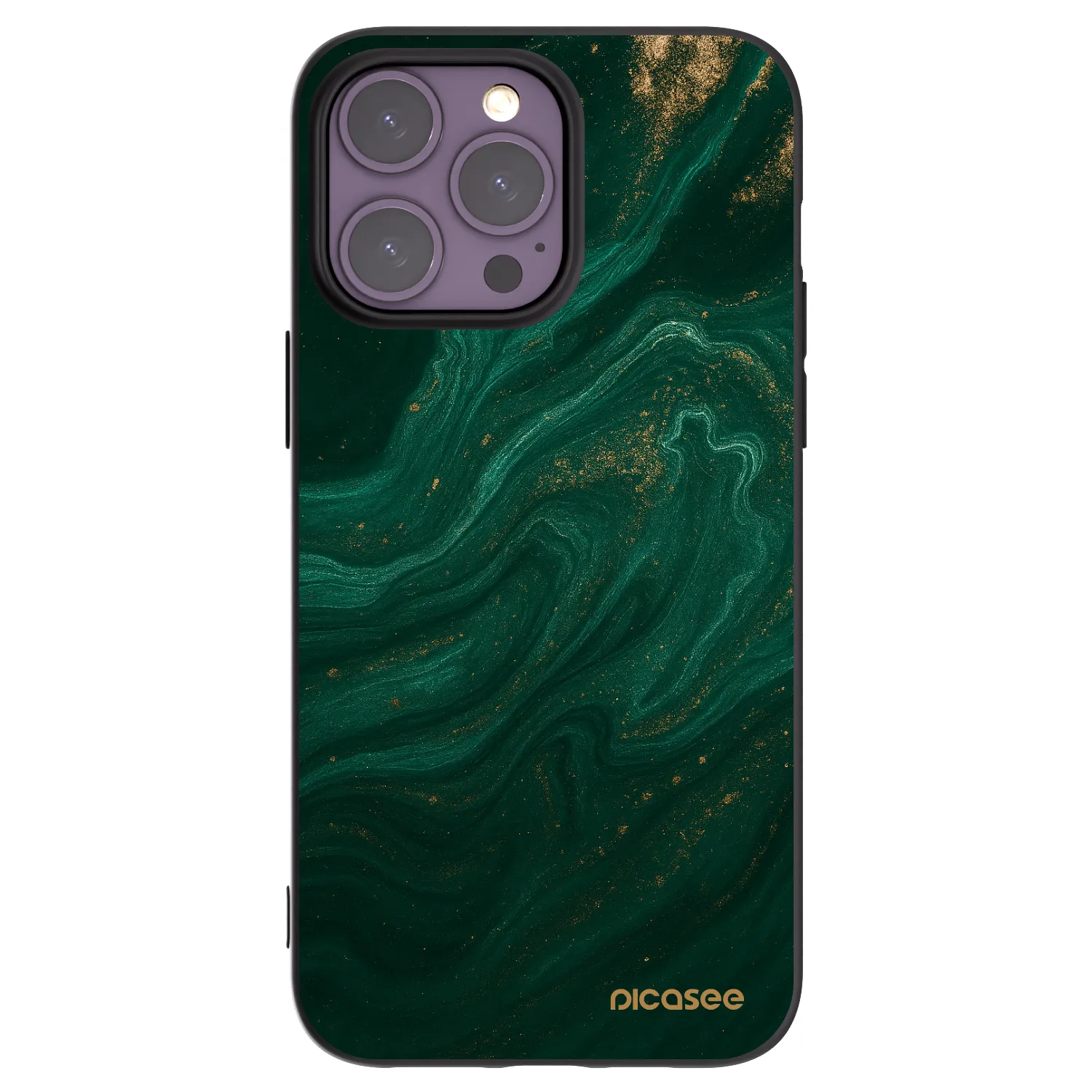 Picasee silikónový čierny obal pre Apple iPhone 14 Pro Max - Green