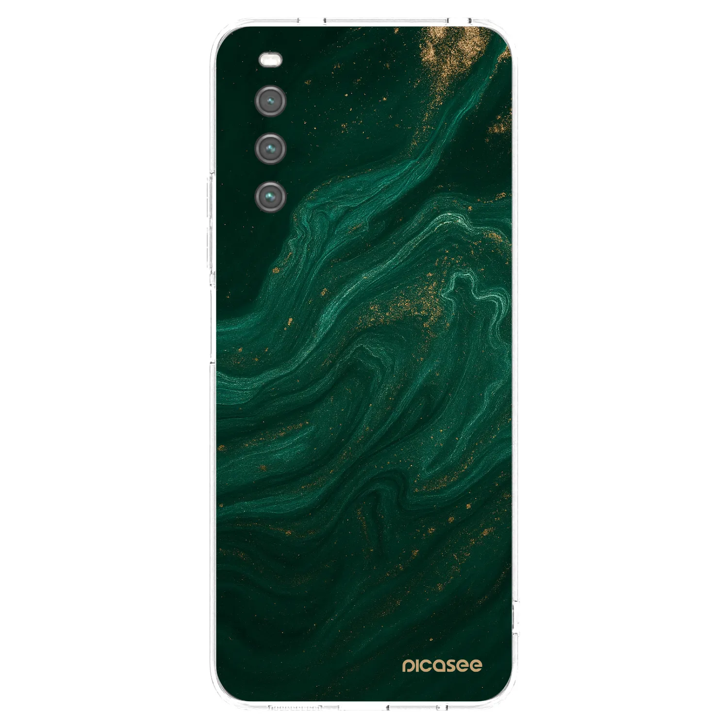 Picasee silikónový prehľadný obal pre Sony Xperia 10 IV 5G - Green