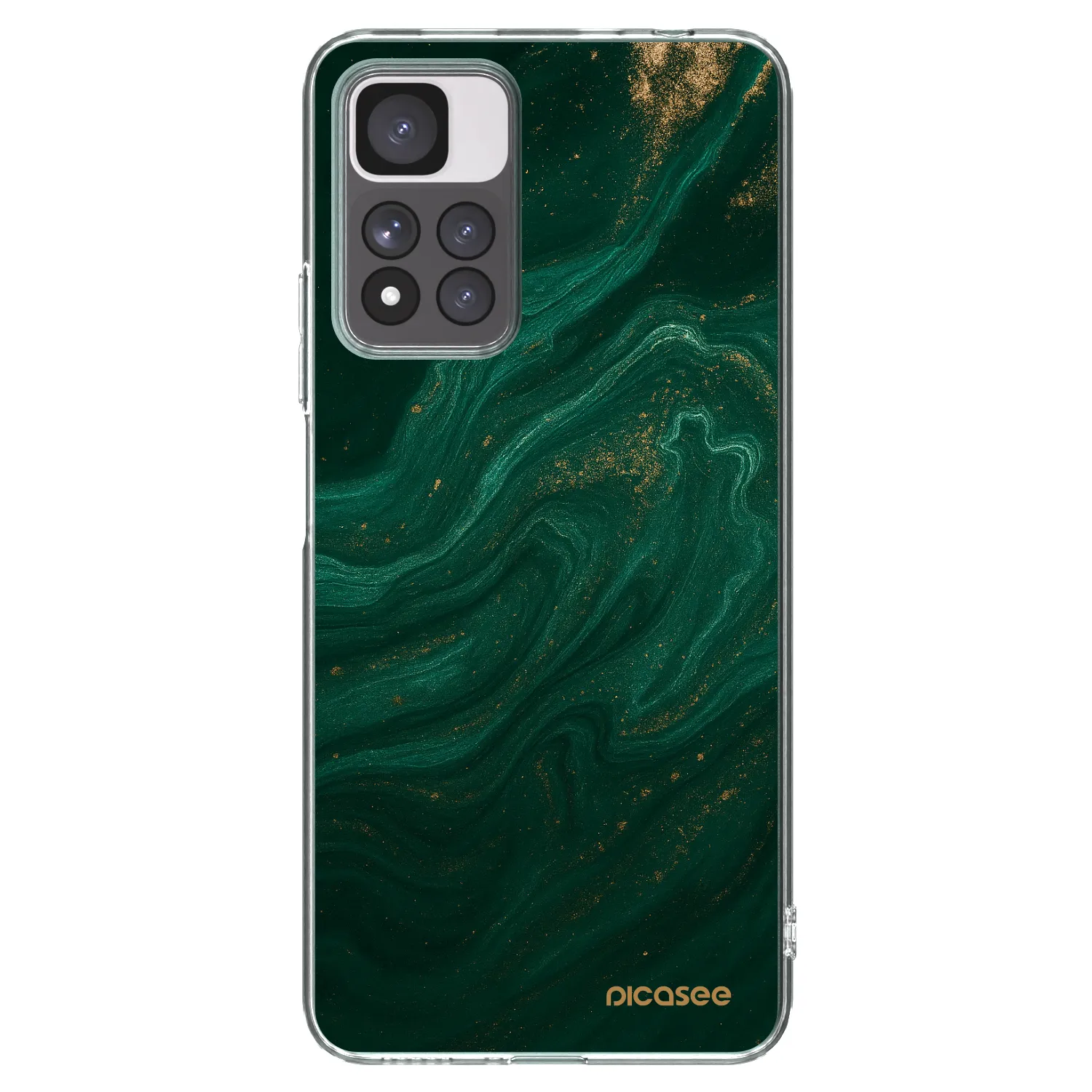 Silikónový prehľadný obal pre Xiaomi Redmi Note 11 Pro+ 5G - Green