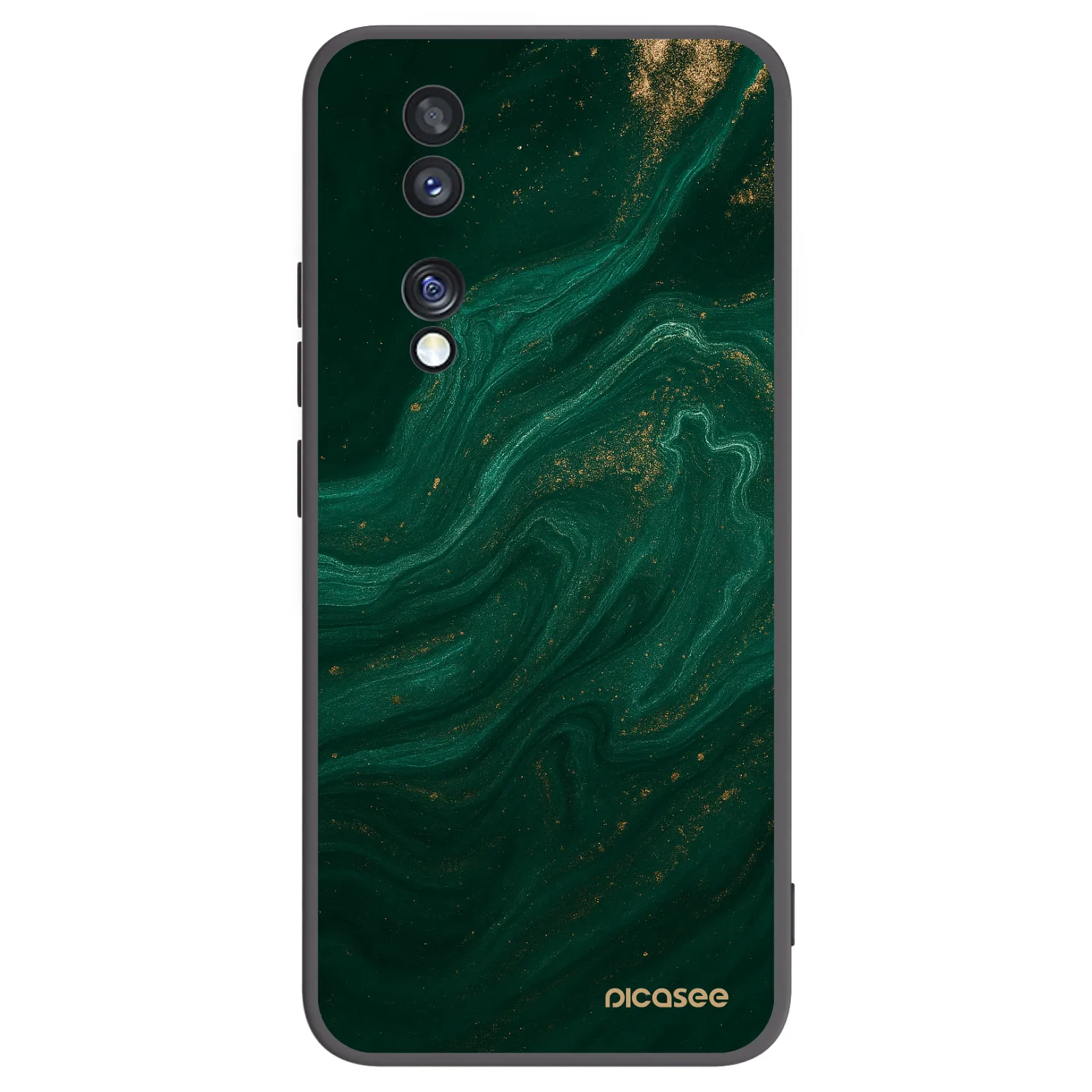 Picasee silikónový čierny obal pre Honor 70 - Green