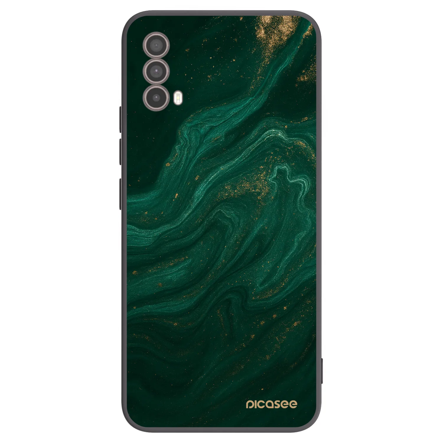 Picasee silikónový čierny obal pre Motorola Moto E40 - Green