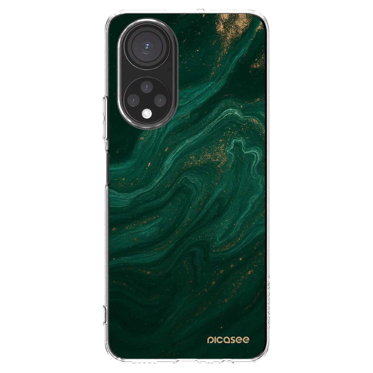 Picasee silikónový prehľadný obal pre Honor X7 - Green