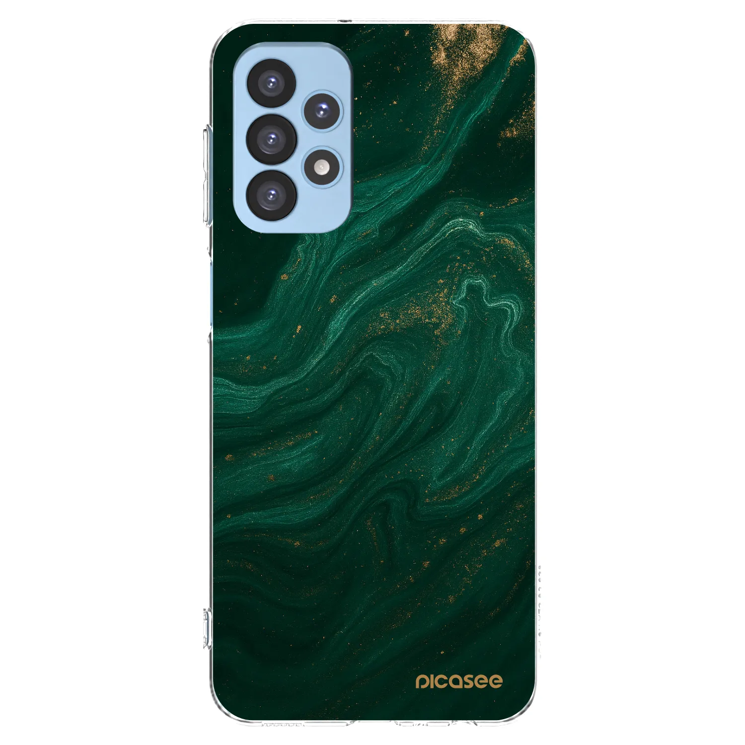 Picasee silikónový prehľadný obal pre Samsung Galaxy A23 A235F 4G - Green