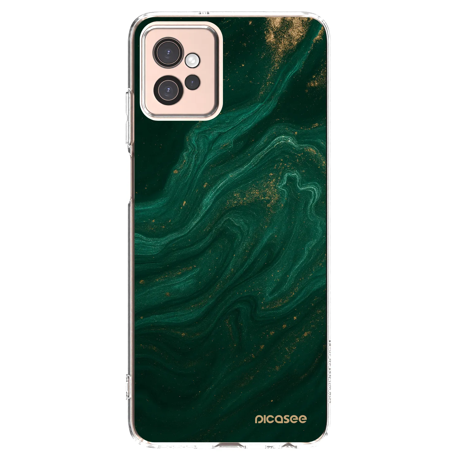 Picasee silikónový prehľadný obal pre Motorola Moto G32 - Green