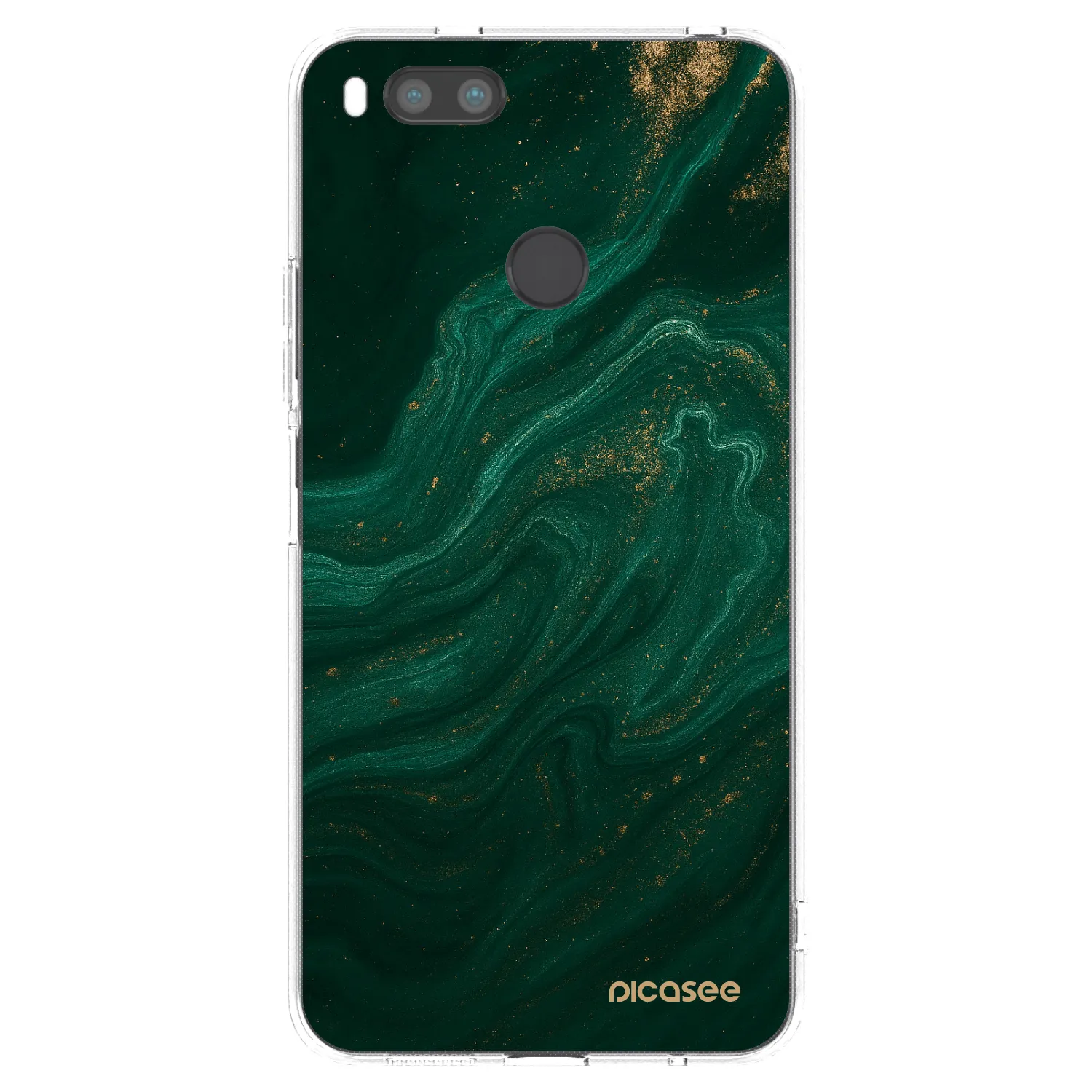 Picasee silikónový prehľadný obal pre Xiaomi Redmi A1 - Green