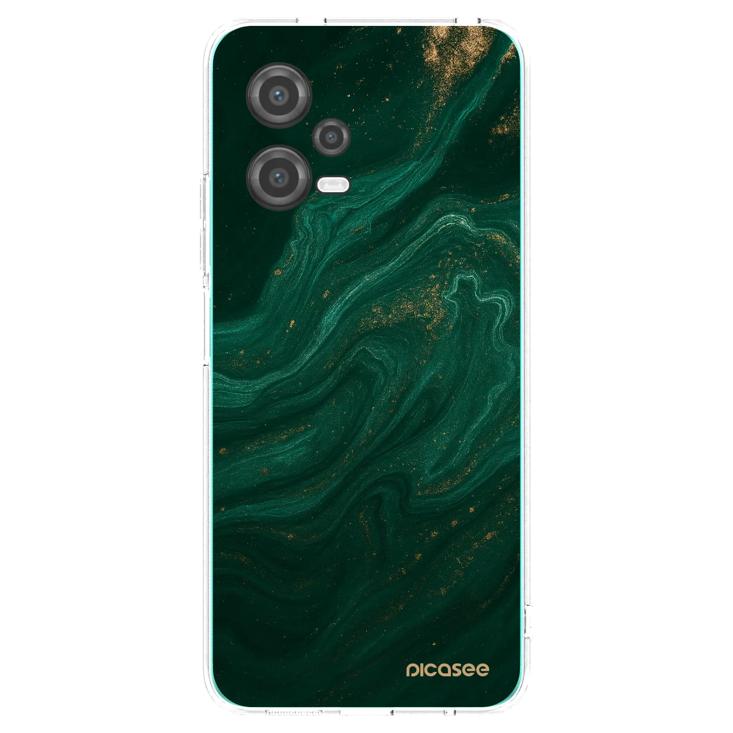 Picasee silikónový prehľadný obal pre Xiaomi Poco X5 - Green