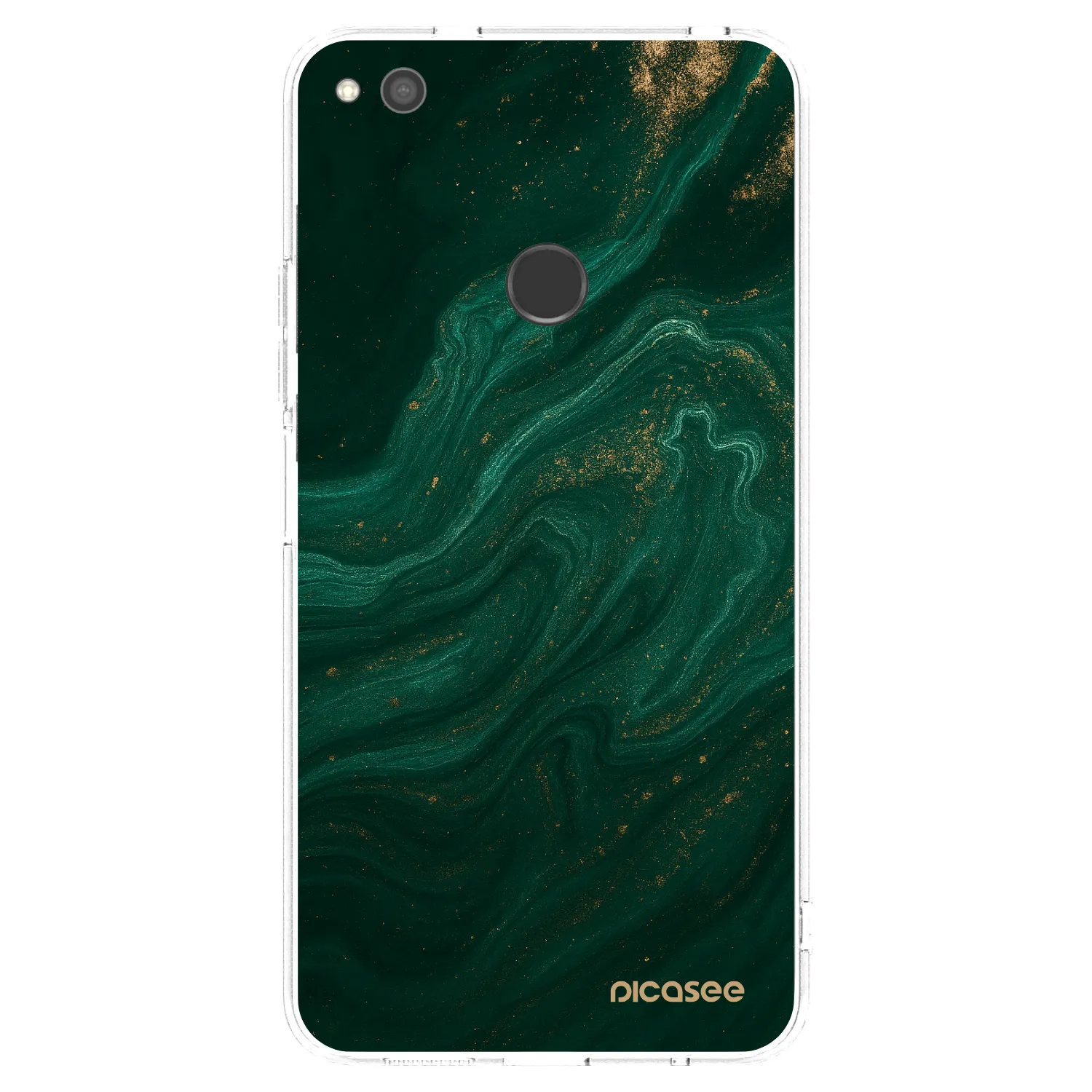 Picasee silikónový prehľadný obal pre Huawei P9 Lite 2017 - Green
