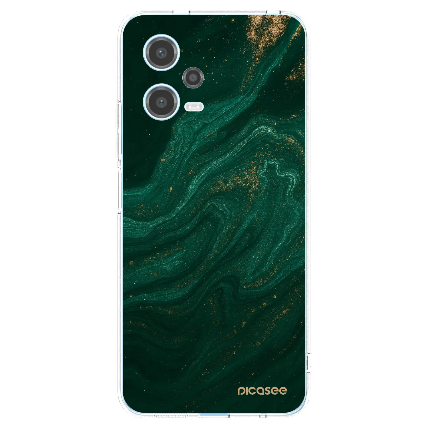 Picasee silikónový prehľadný obal pre Xiaomi Redmi Note 12 5G - Green