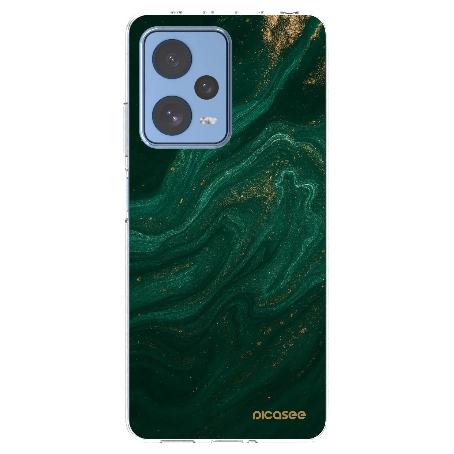 Picasee silikónový prehľadný obal pre Xiaomi Redmi Note 12 Pro 5G - Green