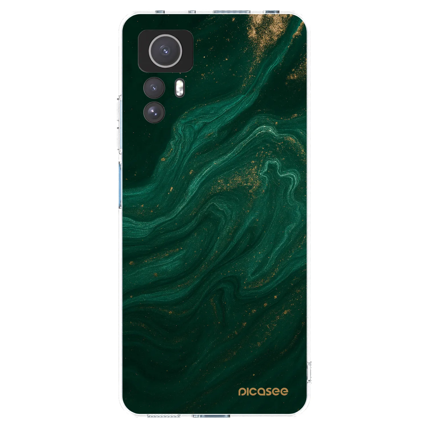 Picasee silikónový prehľadný obal pre Xiaomi Redmi Note 12S - Green