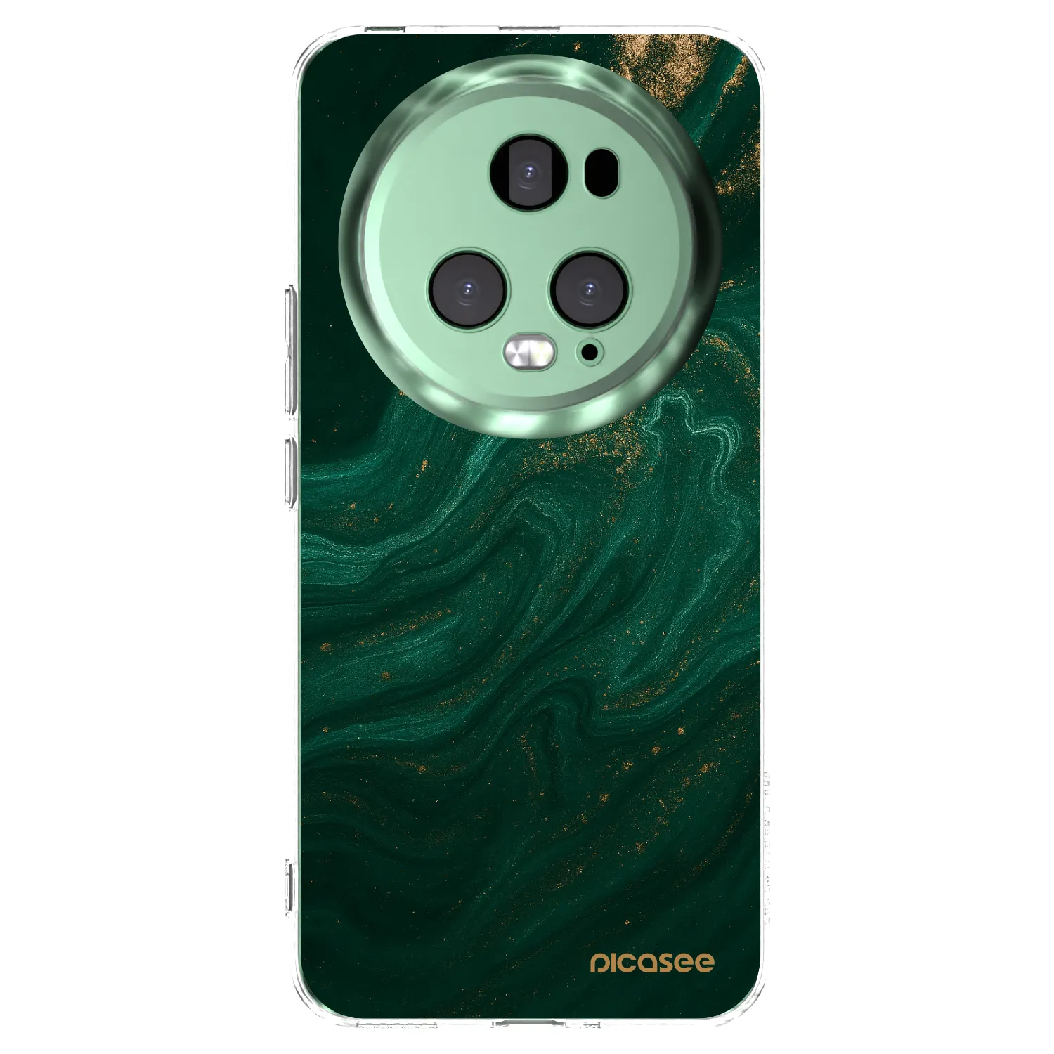 Picasee silikónový prehľadný obal pre Honor Magic5 Pro - Green