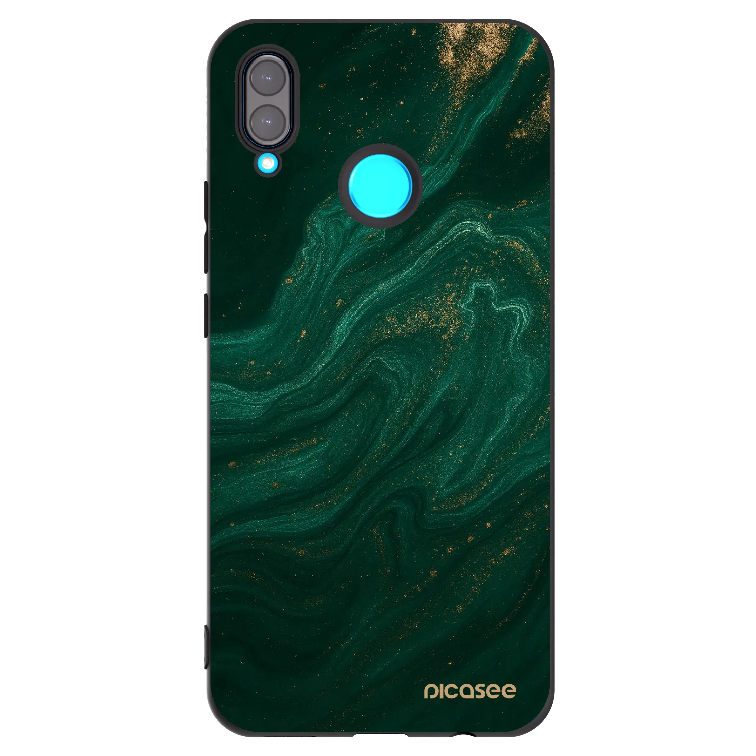 Picasee silikónový čierny obal pre Huawei Nova 3 - Green