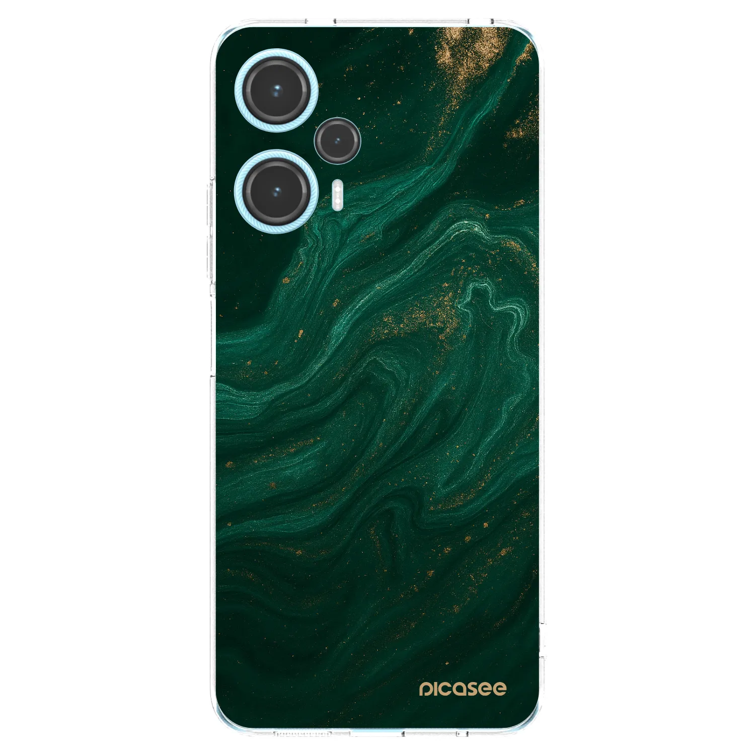 Picasee silikónový prehľadný obal pre Xiaomi Poco F5 - Green