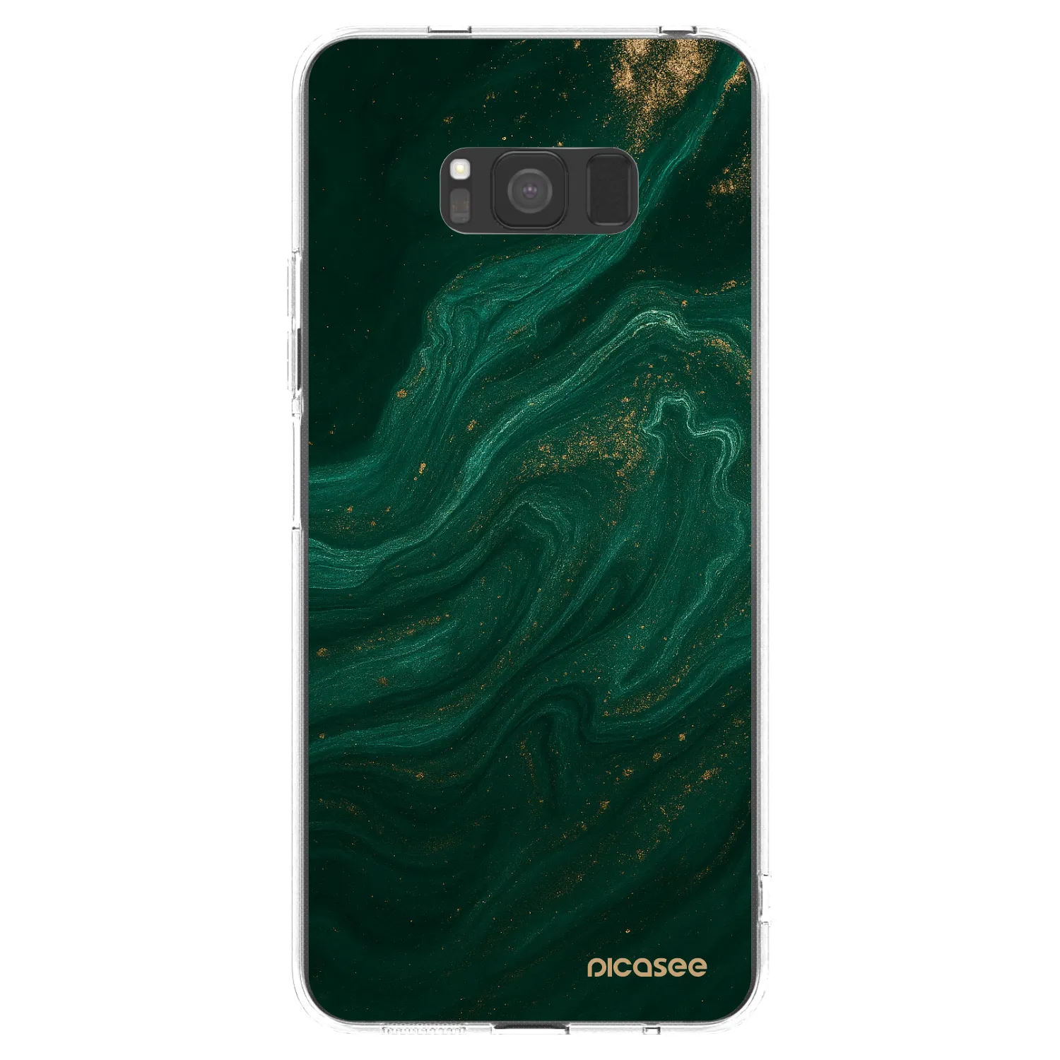 Picasee silikónový prehľadný obal pre Samsung Galaxy S8 G950F - Green