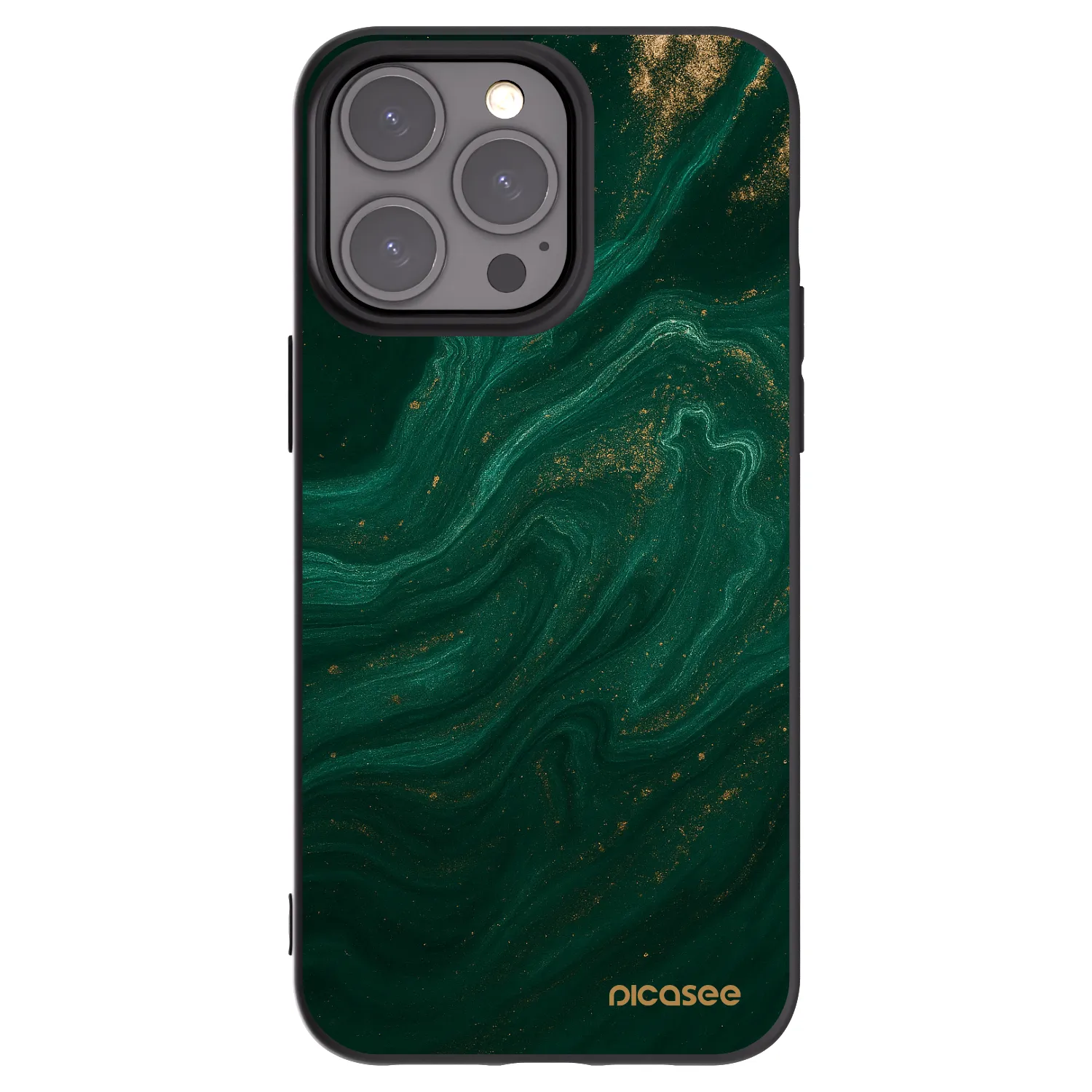 Picasee silikónový čierny obal pre Apple iPhone 15 Pro Max - Green
