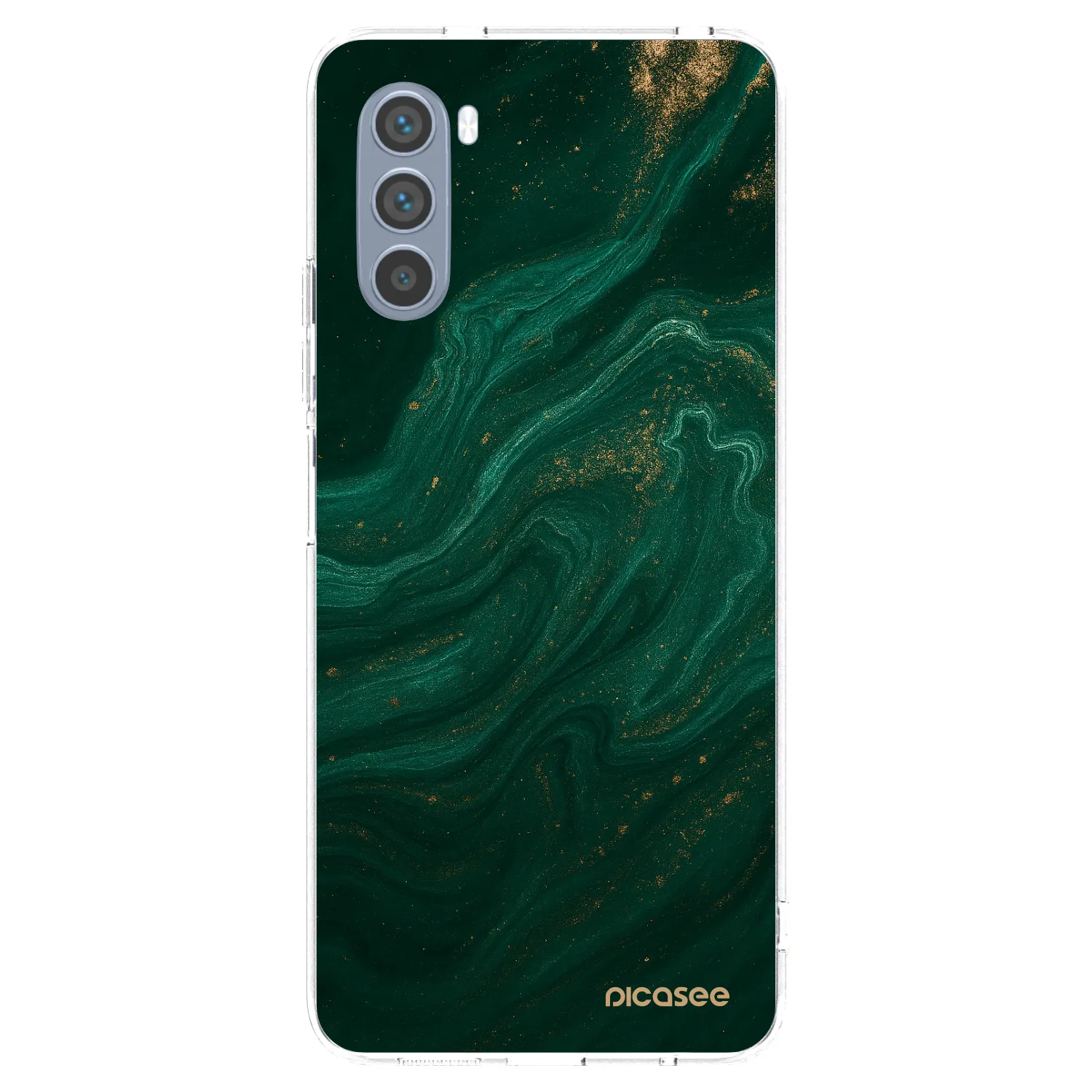 Silikónový prehľadný obal pre Motorola Moto G62 - Green