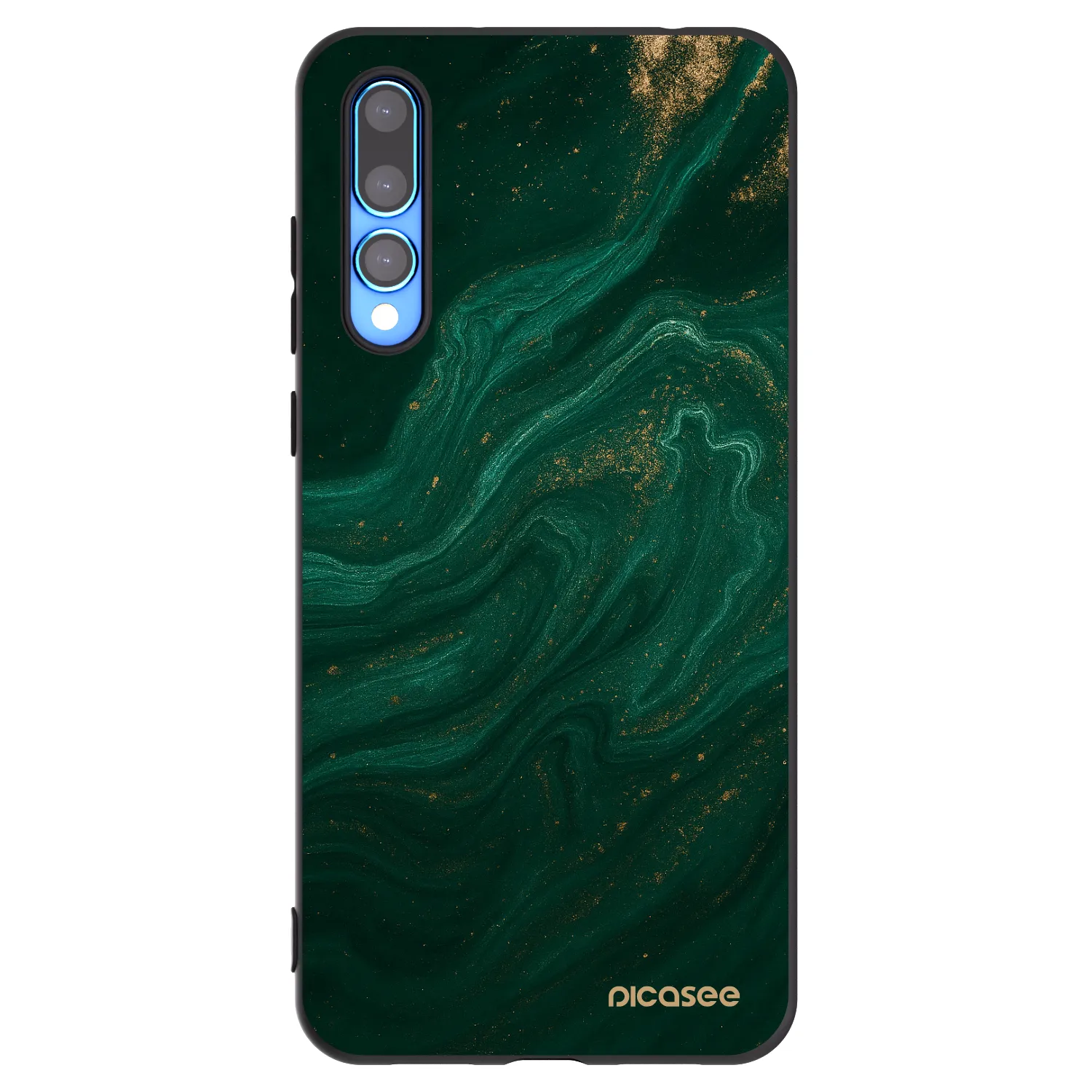 Picasee silikónový čierny obal pre Huawei P20 Pro - Green
