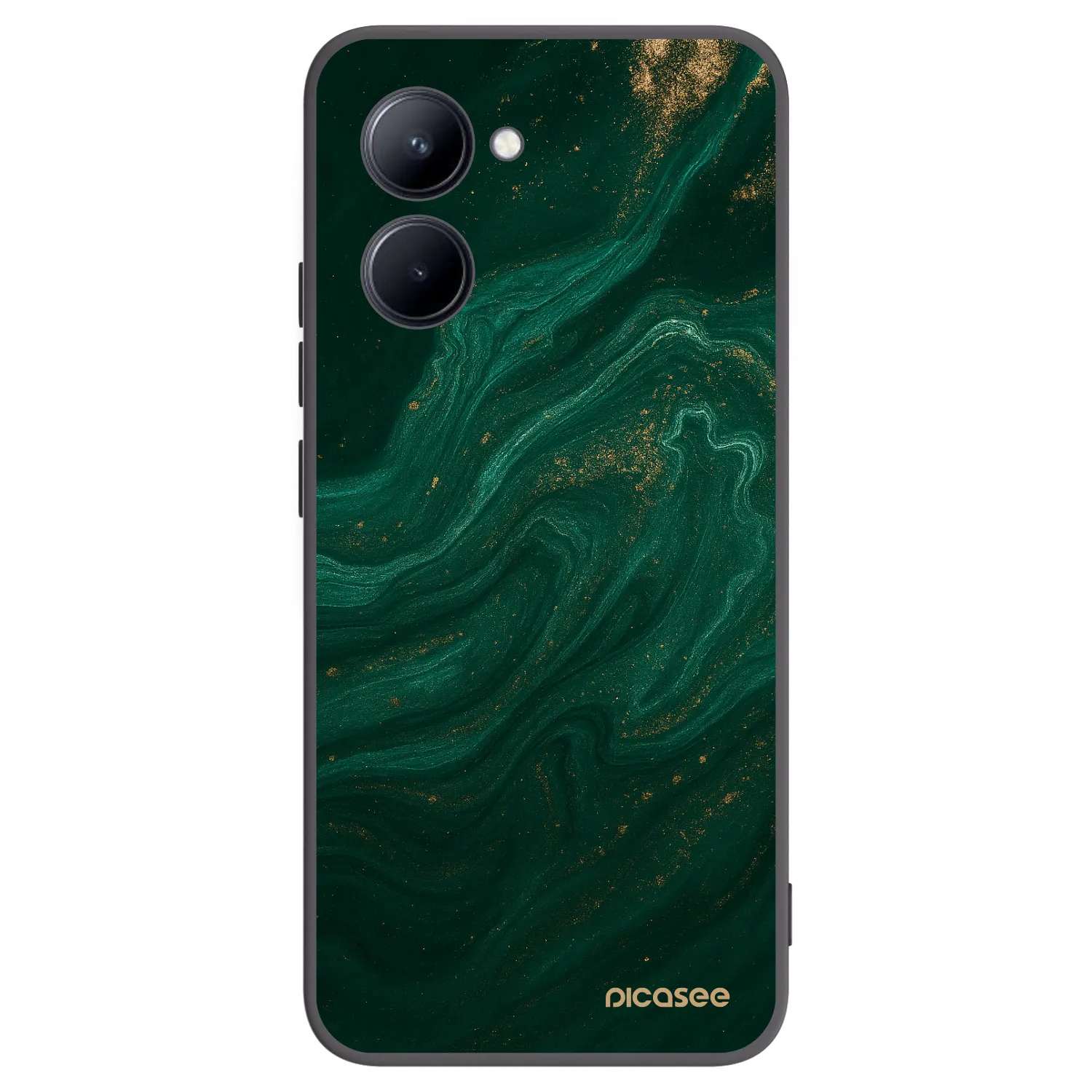 Picasee silikónový čierny obal pre Realme C33 (2023) - Green