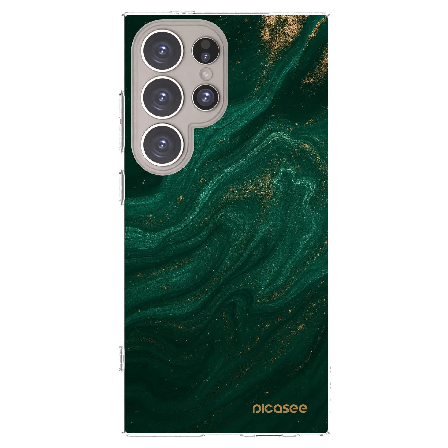 Picasee silikónový prehľadný obal pre Samsung Galaxy S24 Ultra S928B 5G - Green