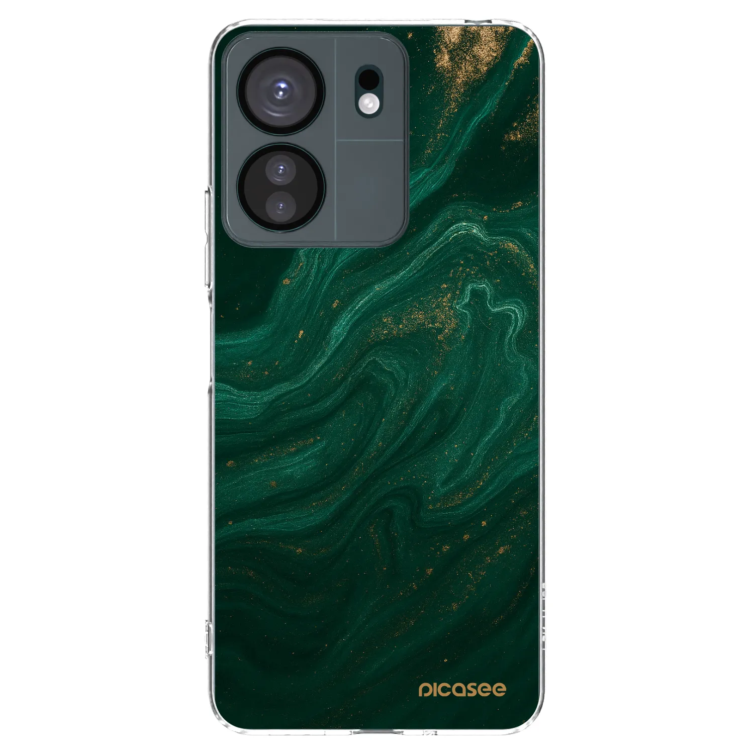 Picasee silikónový prehľadný obal pre Xiaomi Redmi 13C 4G - Green