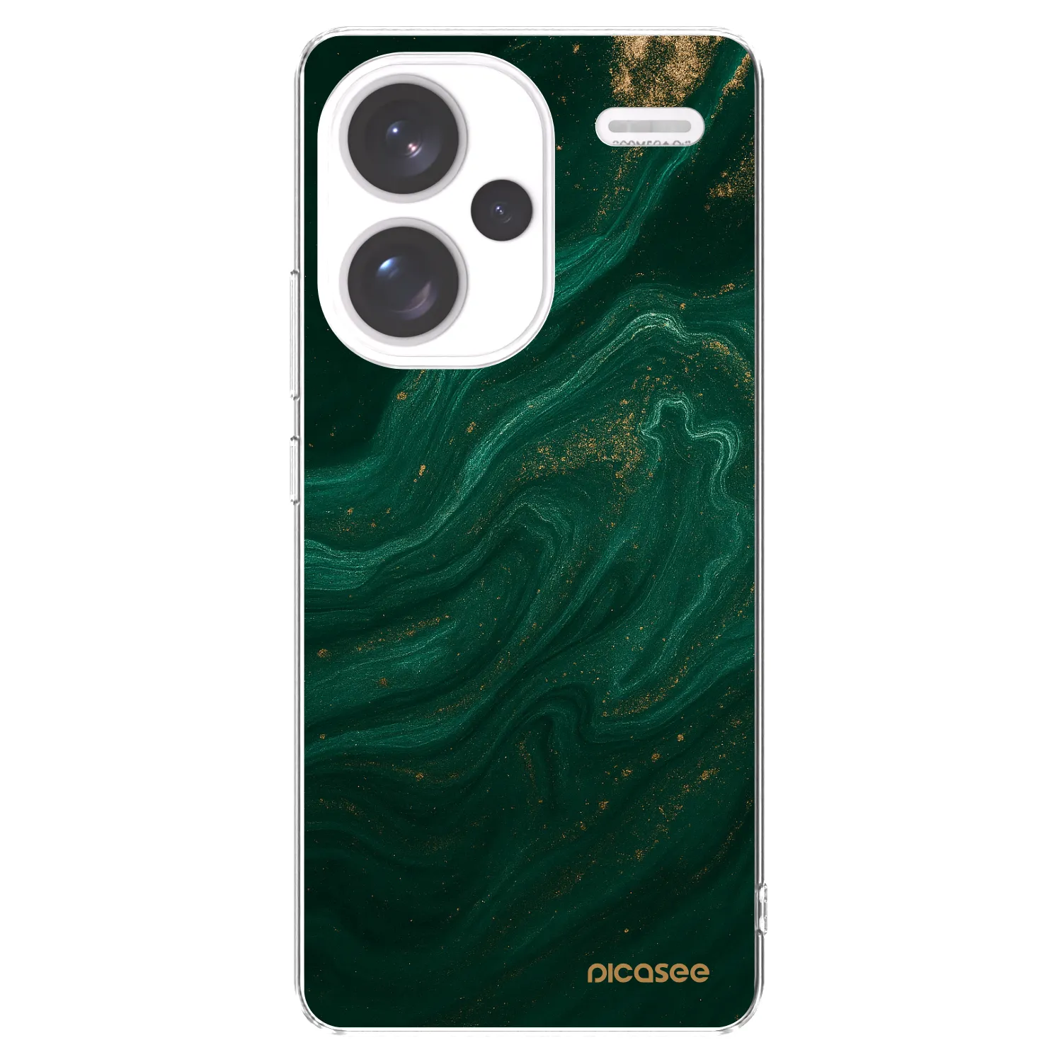 Picasee silikónový prehľadný obal pre Xiaomi Redmi Note 13 Pro+ 5G - Green