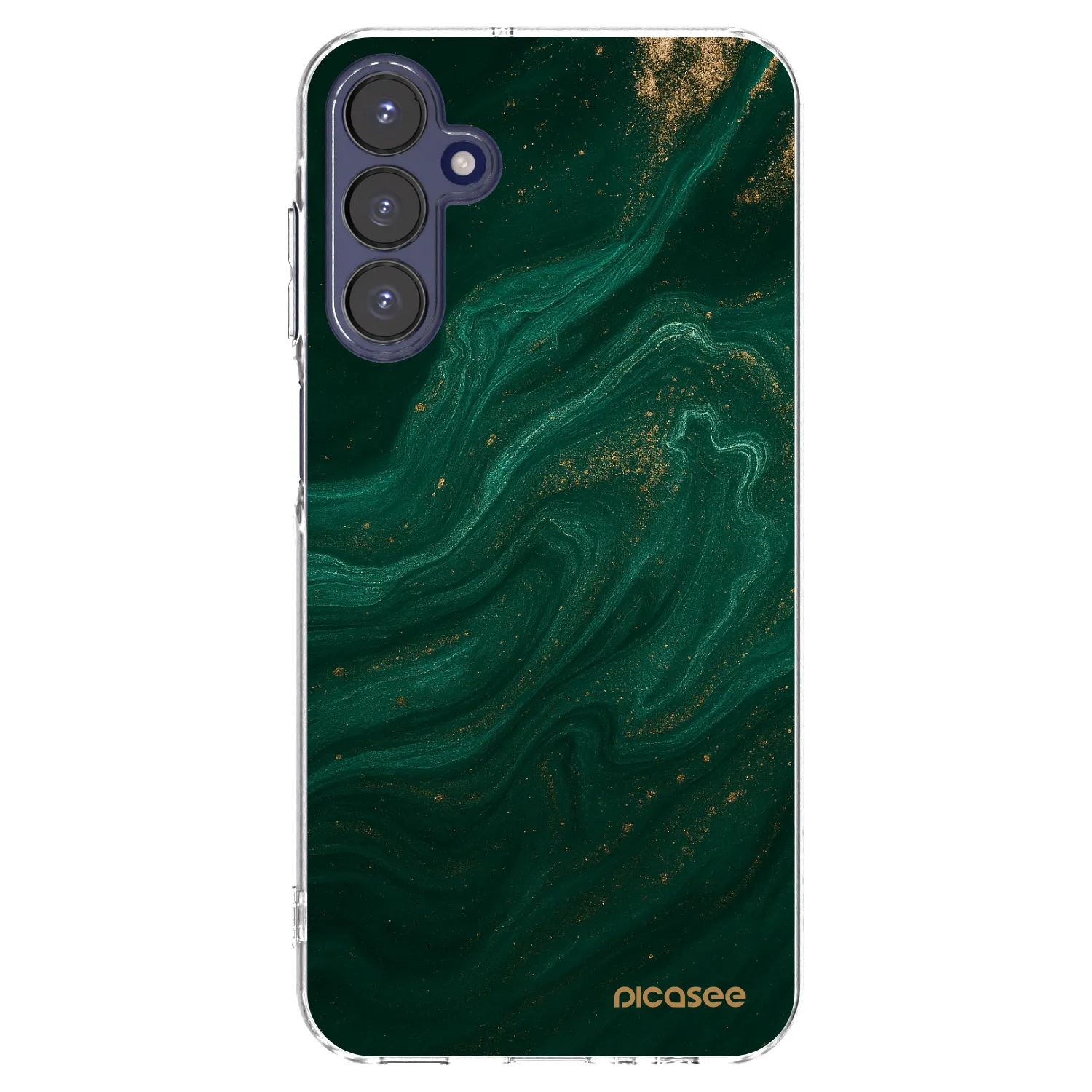 Picasee silikónový prehľadný obal pre Samsung Galaxy A15 A155F 4G - Green