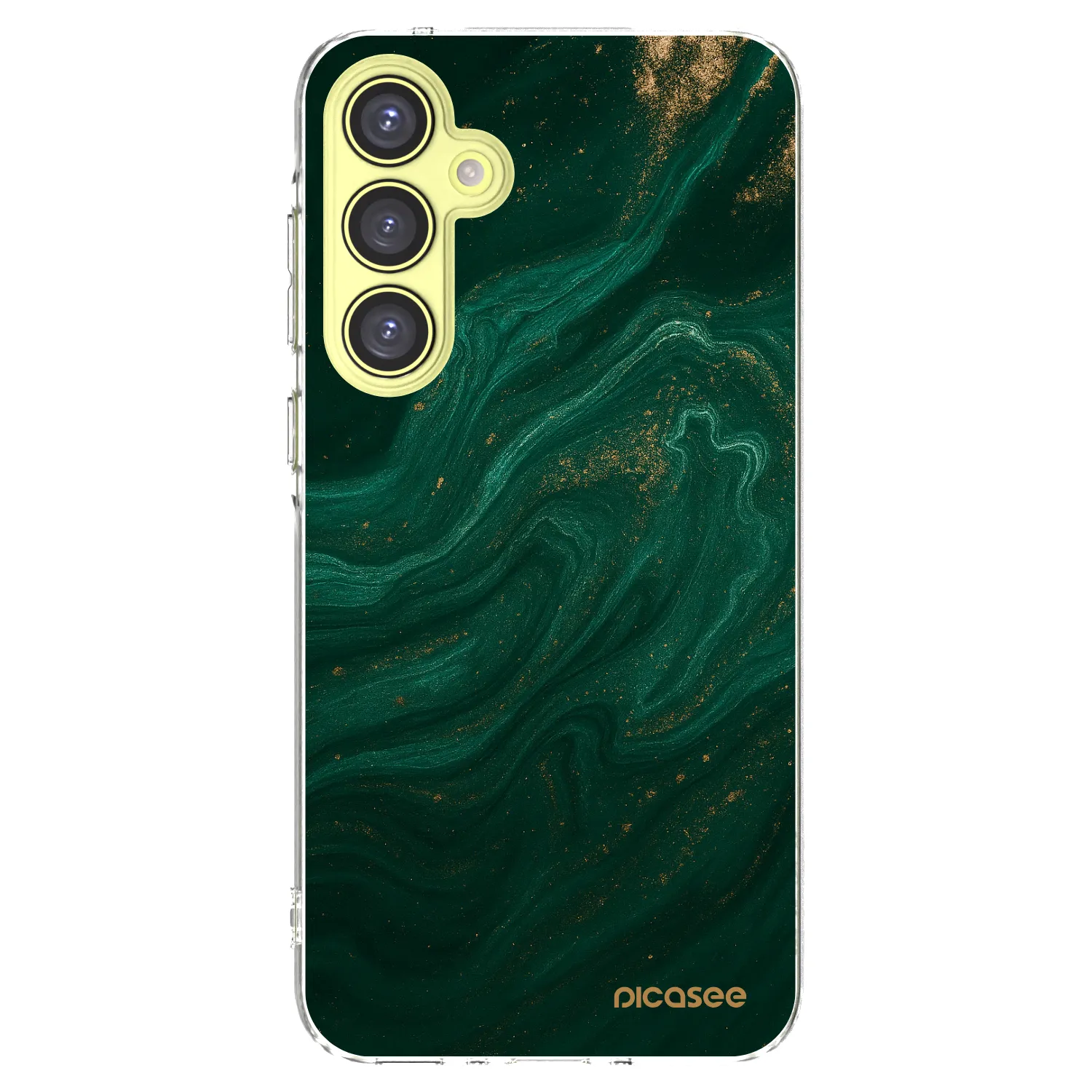 Picasee silikónový prehľadný obal pre Samsung Galaxy A35 5G A356B - Green