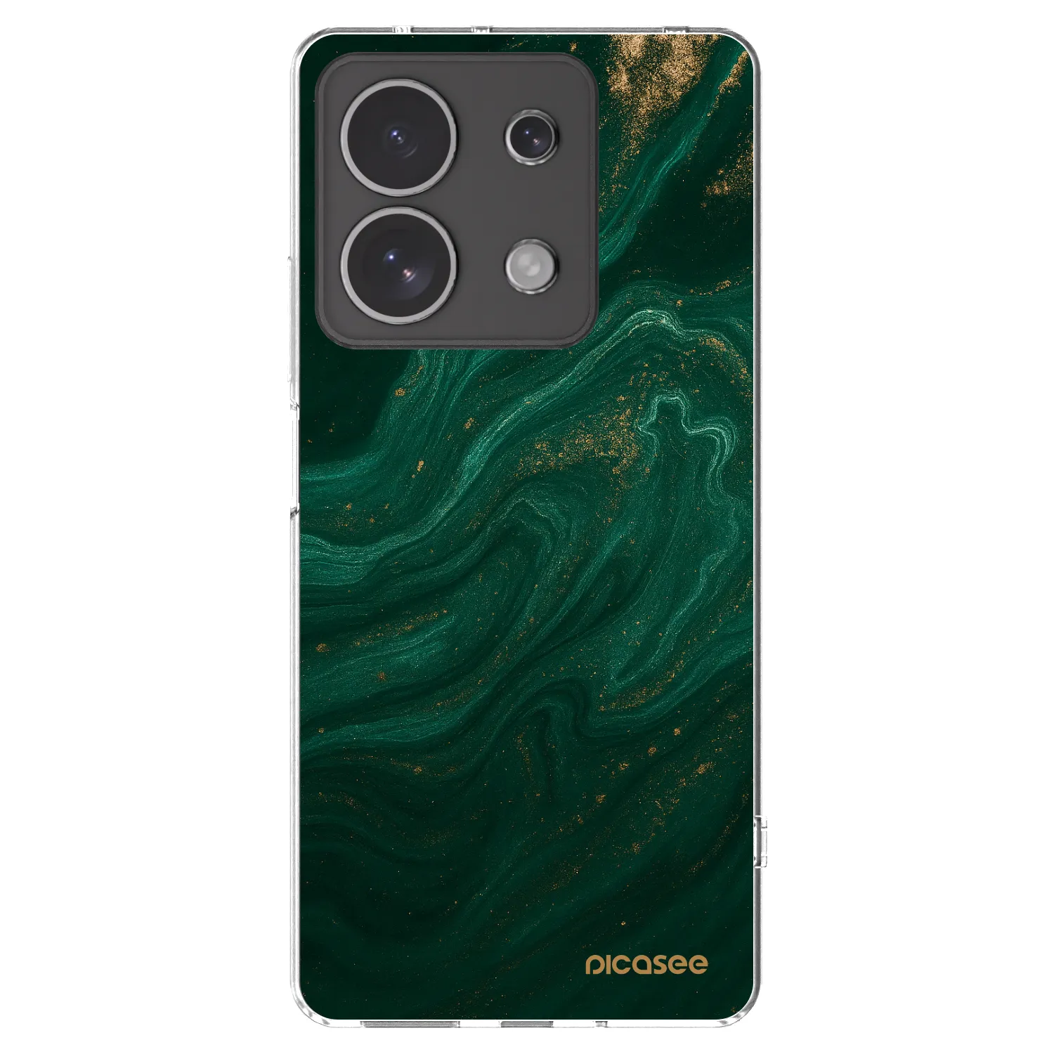 Picasee silikónový prehľadný obal pre Xiaomi Redmi Note 13 4G - Green