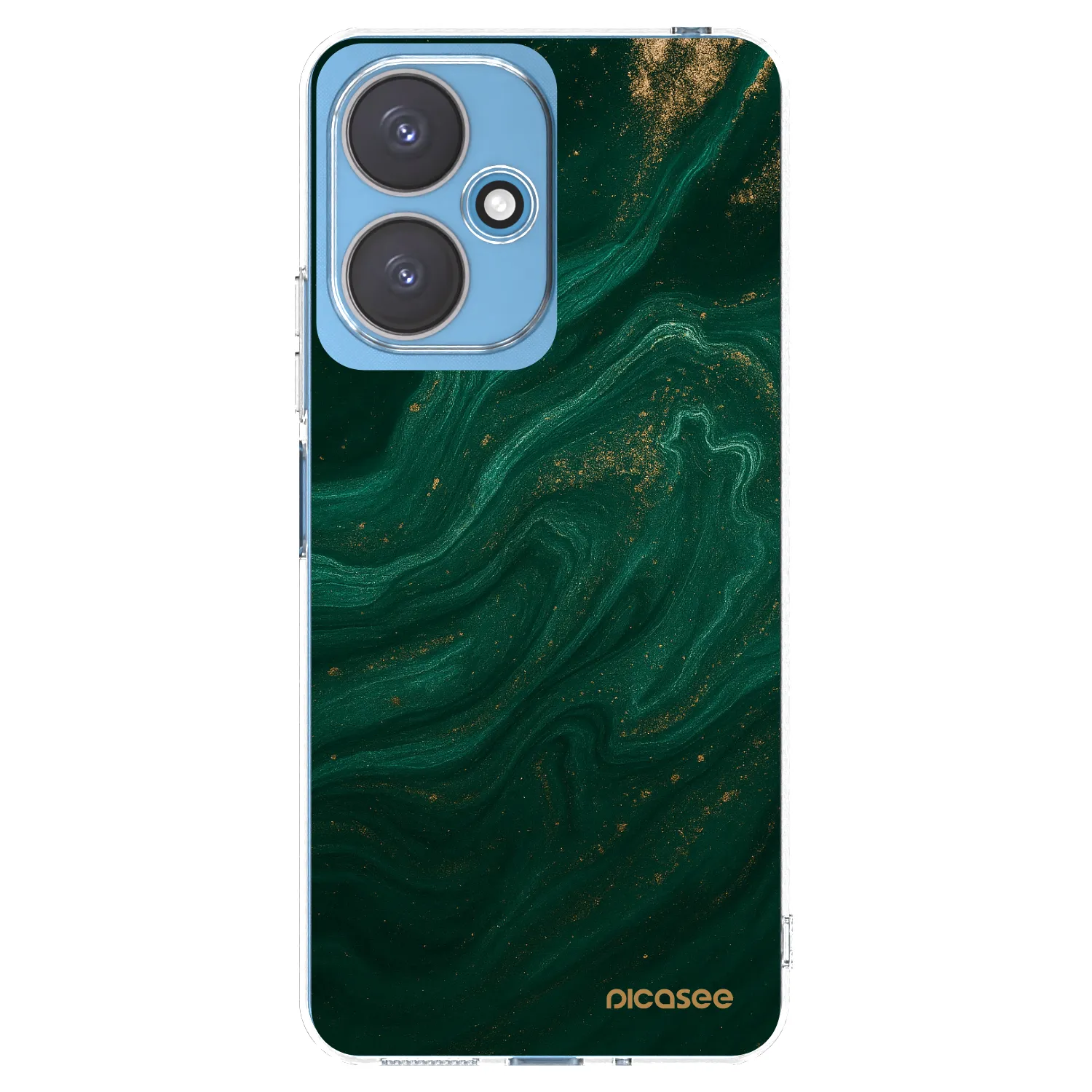 Picasee silikónový prehľadný obal pre Xiaomi Redmi 13C 5G - Green