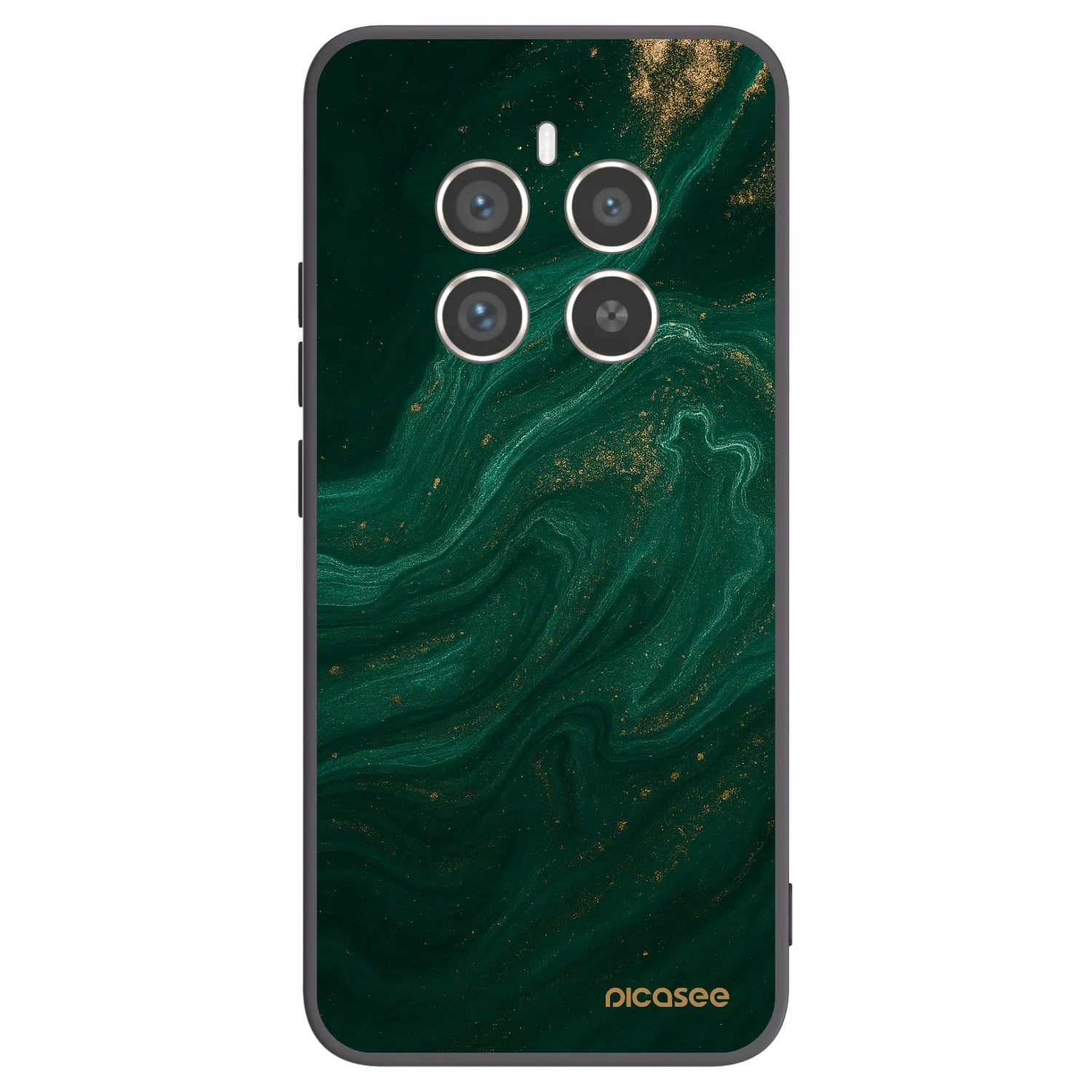 Picasee silikónový čierny obal pre Realme 12 Pro 5G - Green