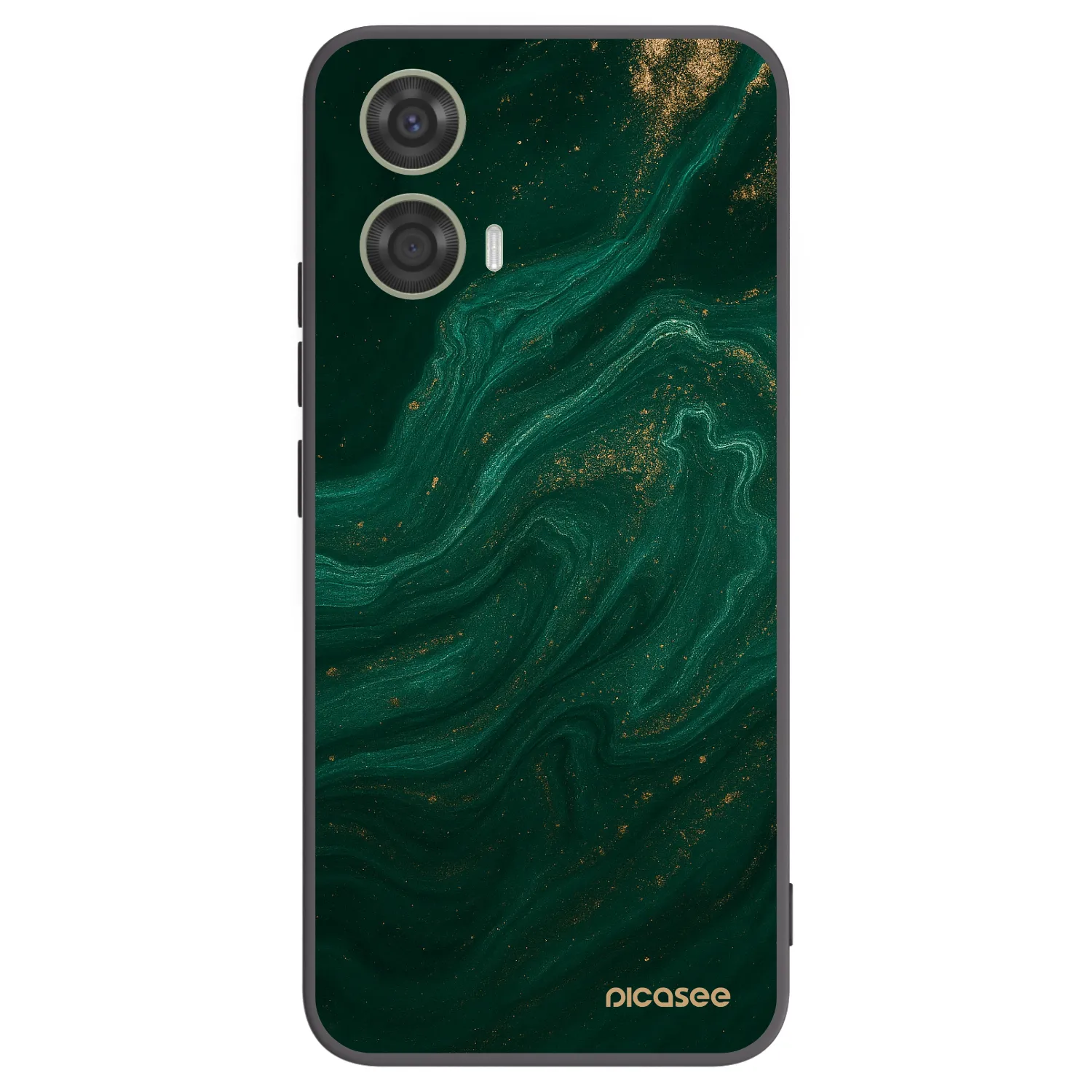Picasee silikónový čierny obal pre Motorola Moto G24 - Green