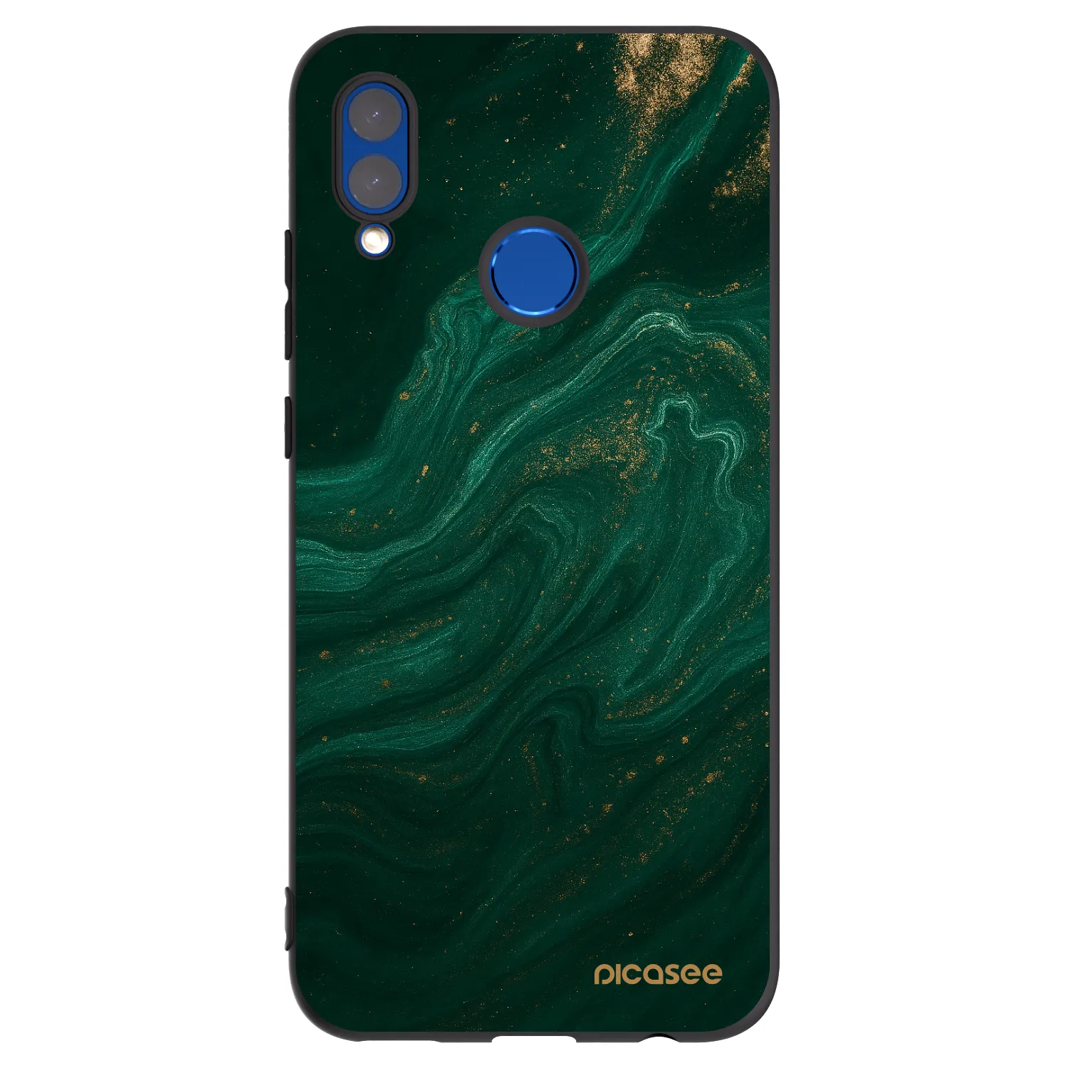 Picasee silikónový čierny obal pre Honor 10 Lite - Green