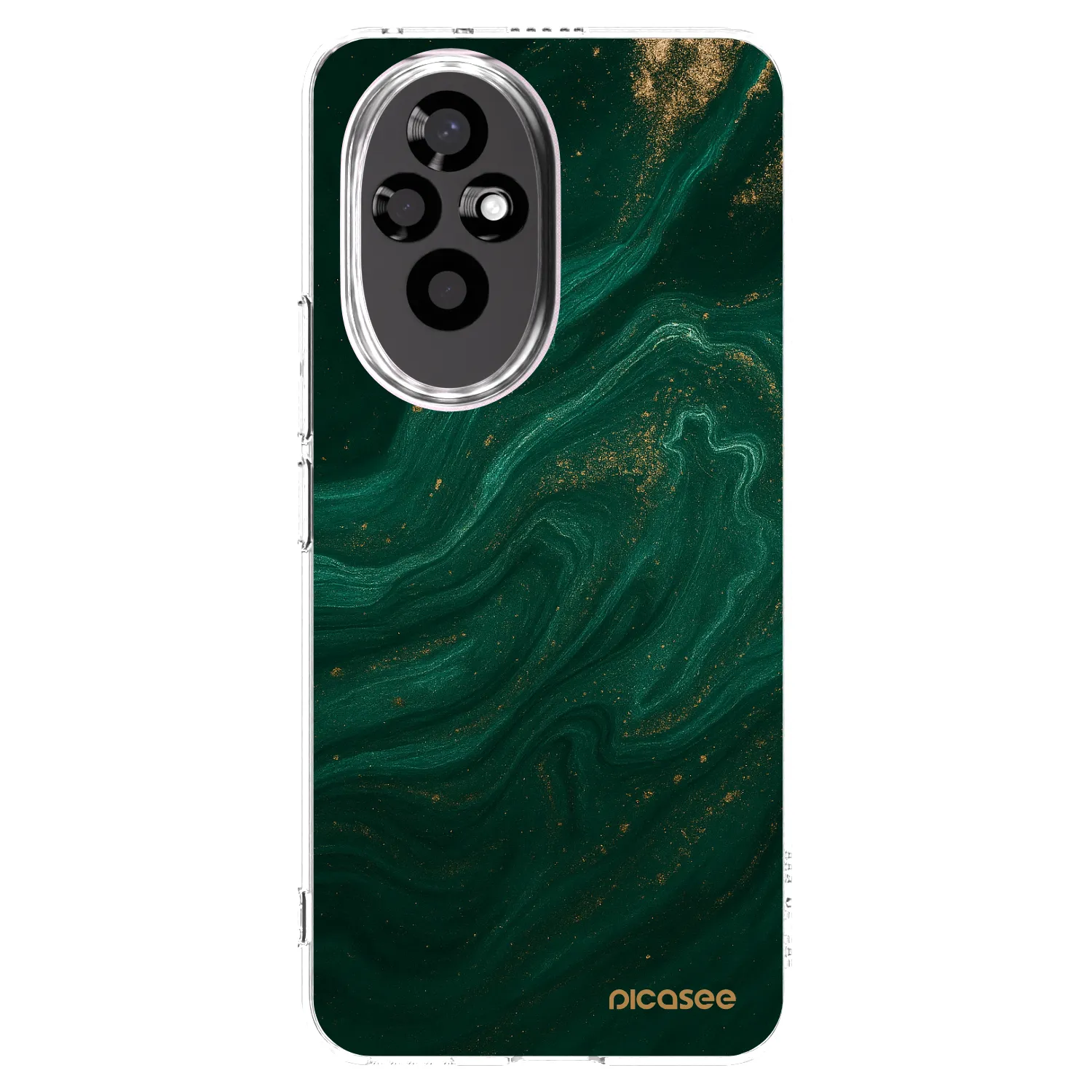 Picasee silikónový prehľadný obal pre Honor 200 Pro 5G - Green