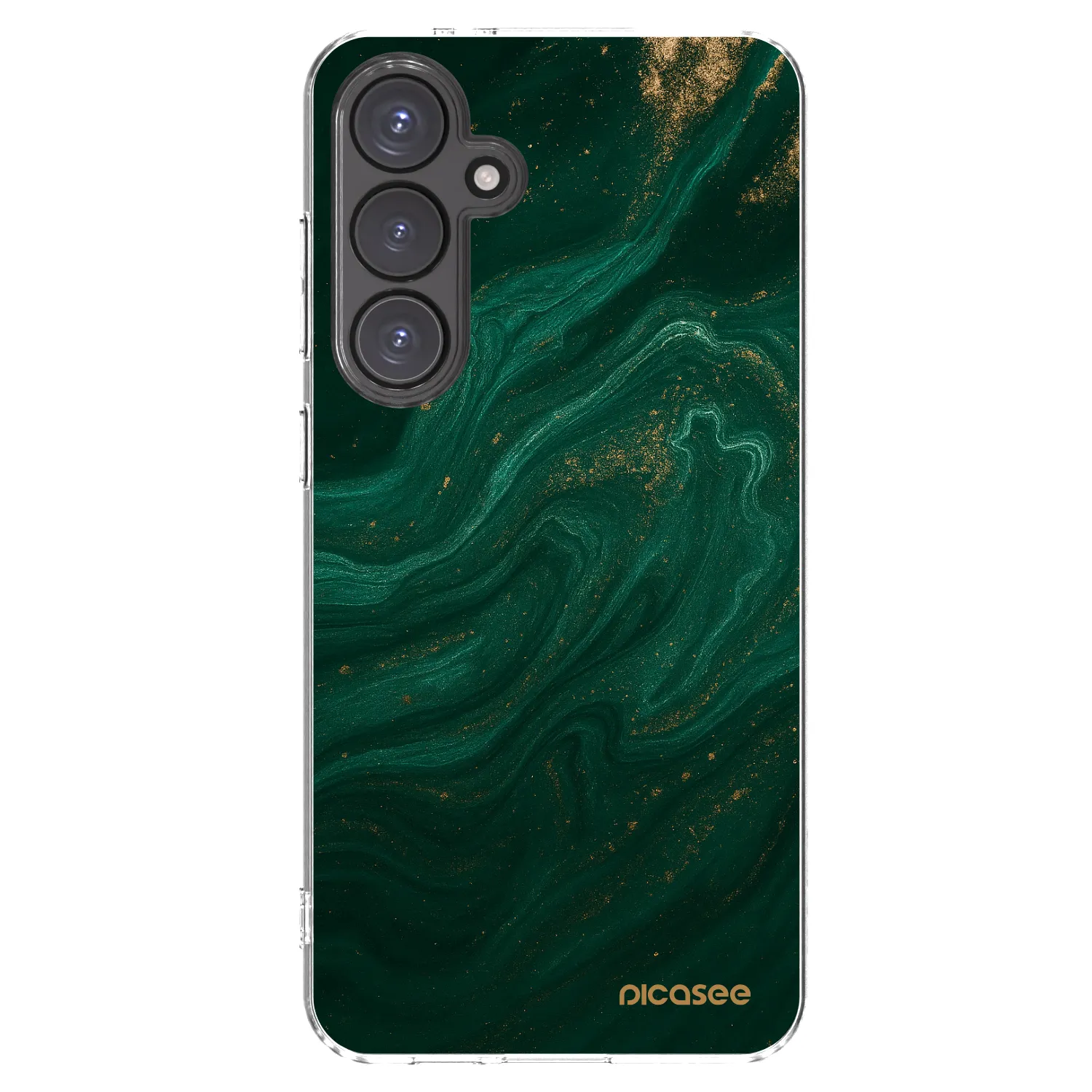 Picasee silikónový prehľadný obal pre Samsung Galaxy S24 FE S721B - Green