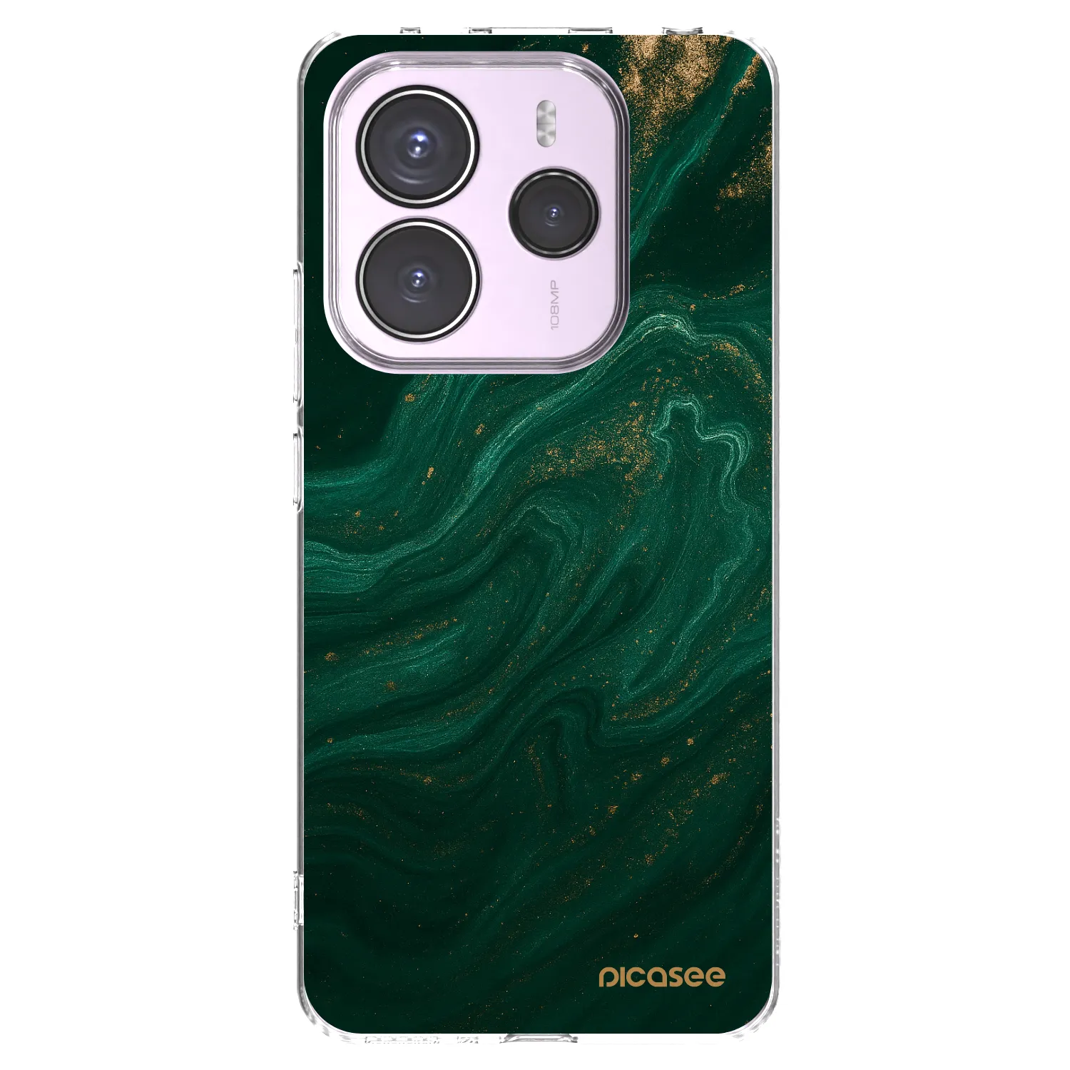 Silikónový prehľadný obal pre Xiaomi Redmi Note 14 5G - Green