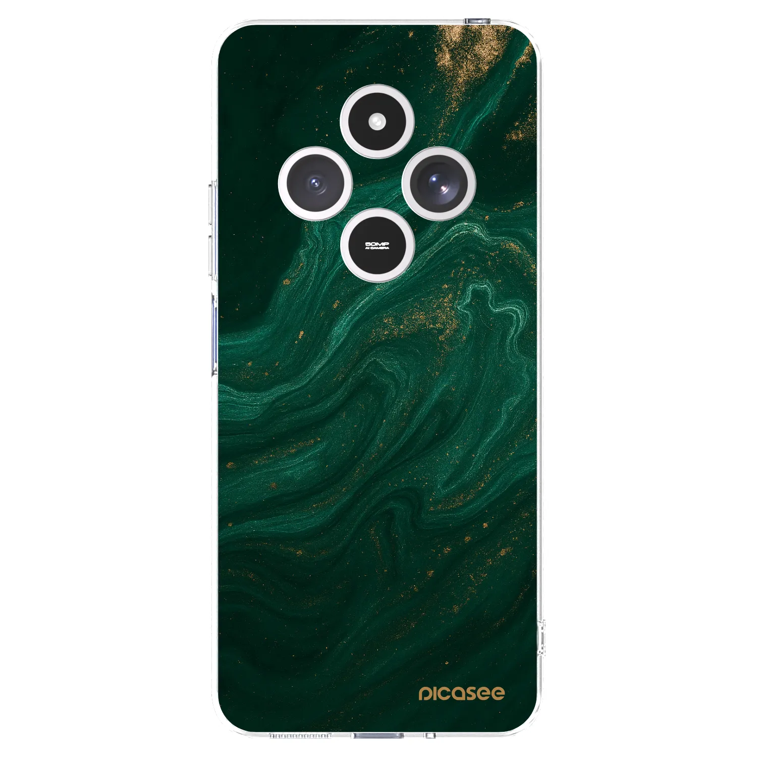 Picasee silikónový prehľadný obal pre Xiaomi Redmi 14C - Green