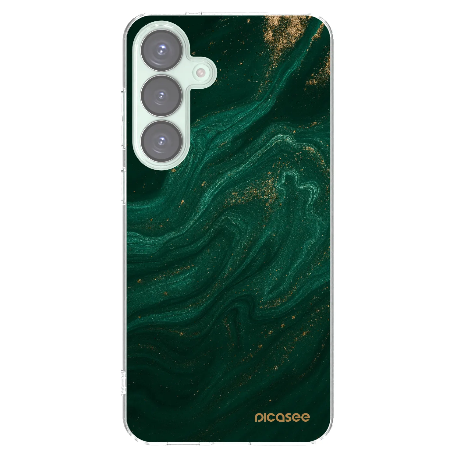 Picasee silikónový prehľadný obal pre Samsung Galaxy S25+ 5G - Green