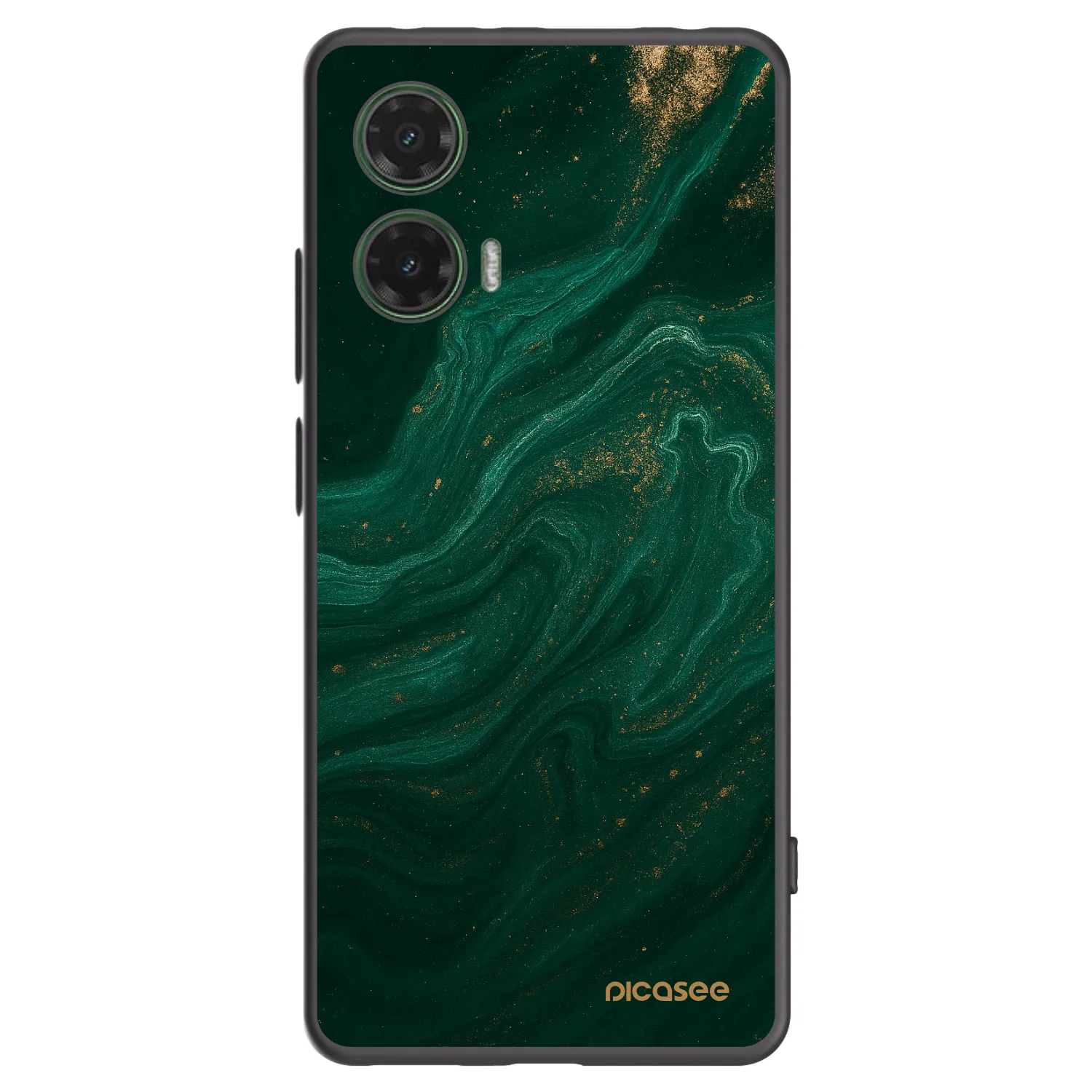Picasee silikónový čierny obal pre Motorola Moto G35 5G - Green