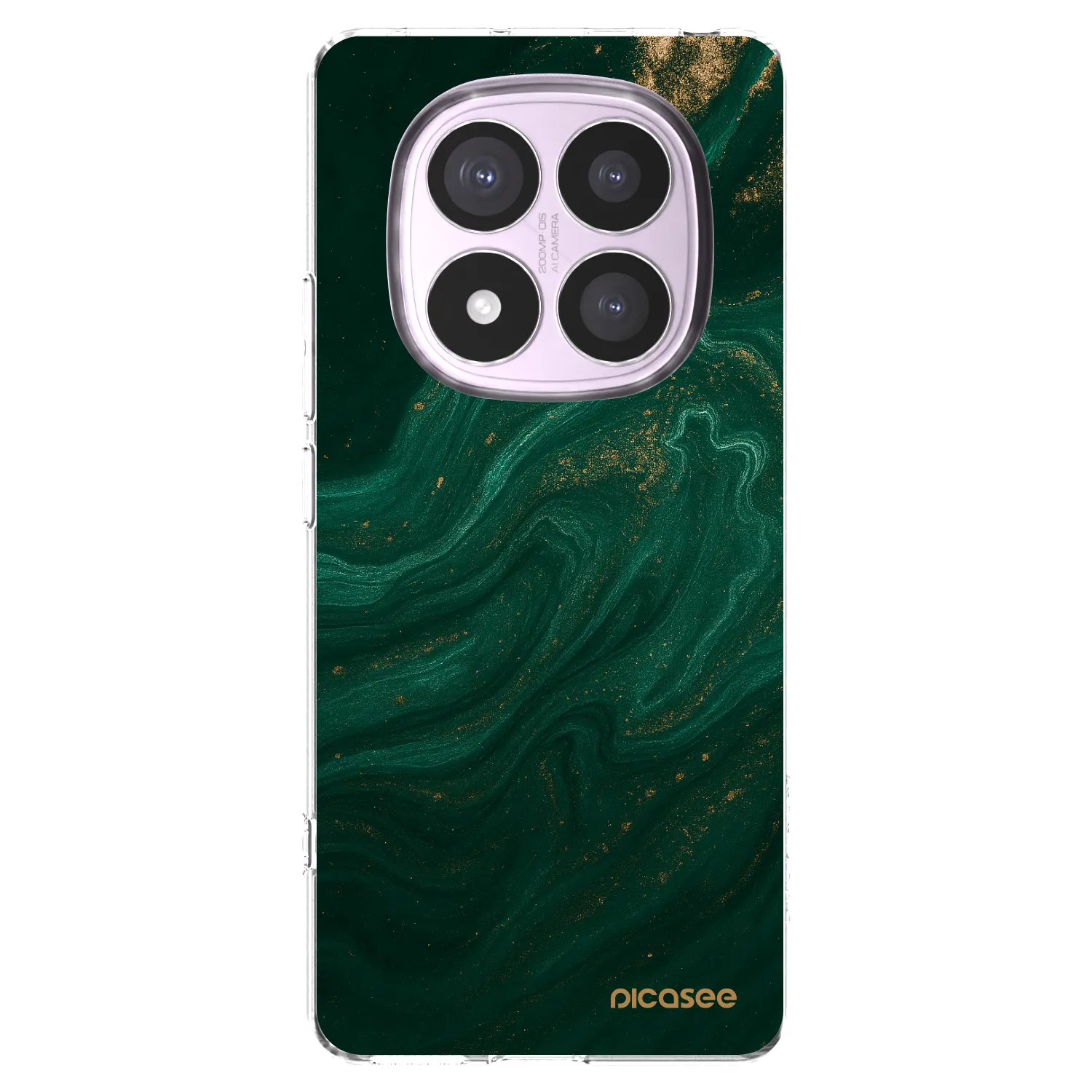 Silikónový prehľadný obal pre Xiaomi Redmi Note 14 Pro 4G - Green