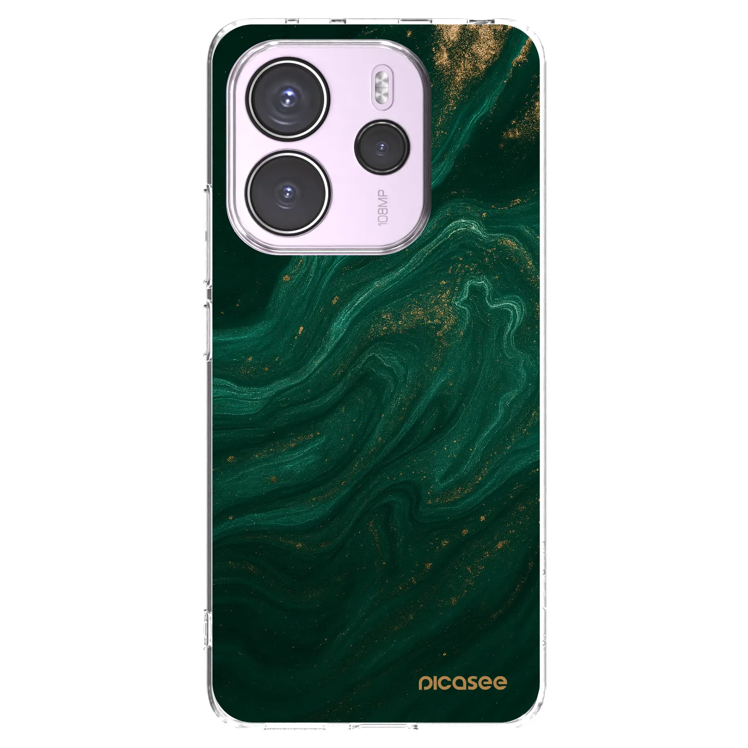 Picasee silikónový prehľadný obal pre Xiaomi Redmi Note 14 4G - Green