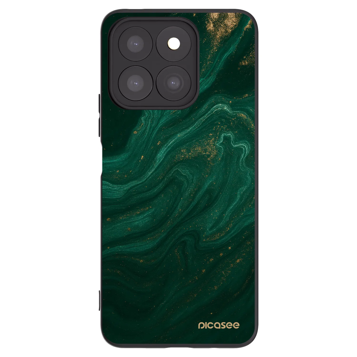 Picasee silikónový čierny obal pre Honor X8c - Green