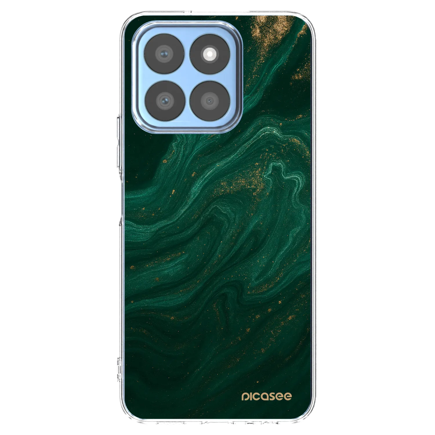 Picasee silikónový prehľadný obal pre Honor X8c - Green